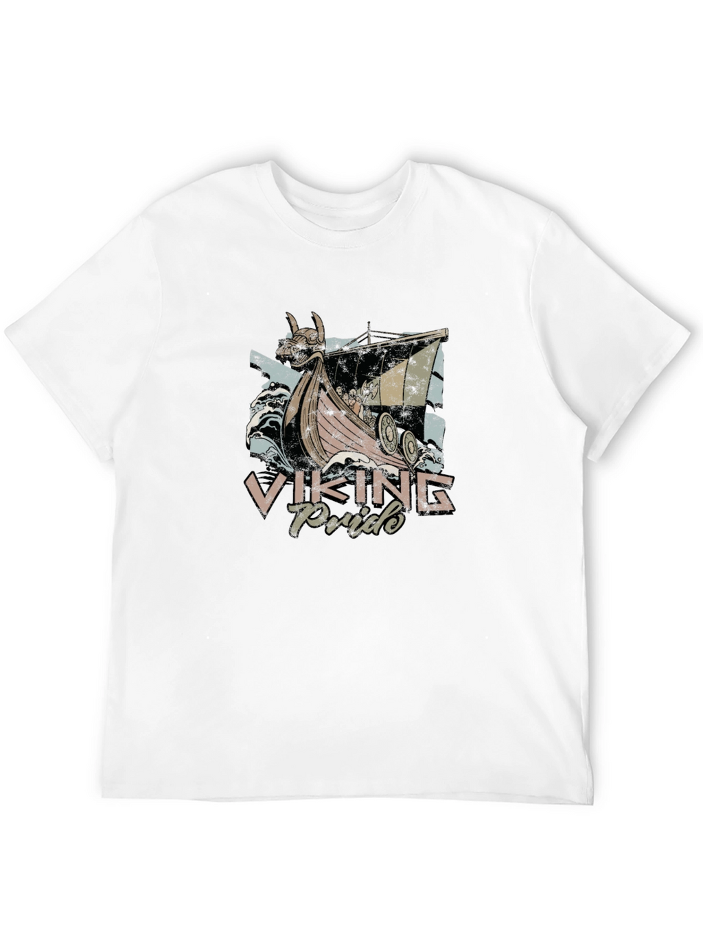 Viking Pride Graphic Tee - Black Cotton T-Shirt