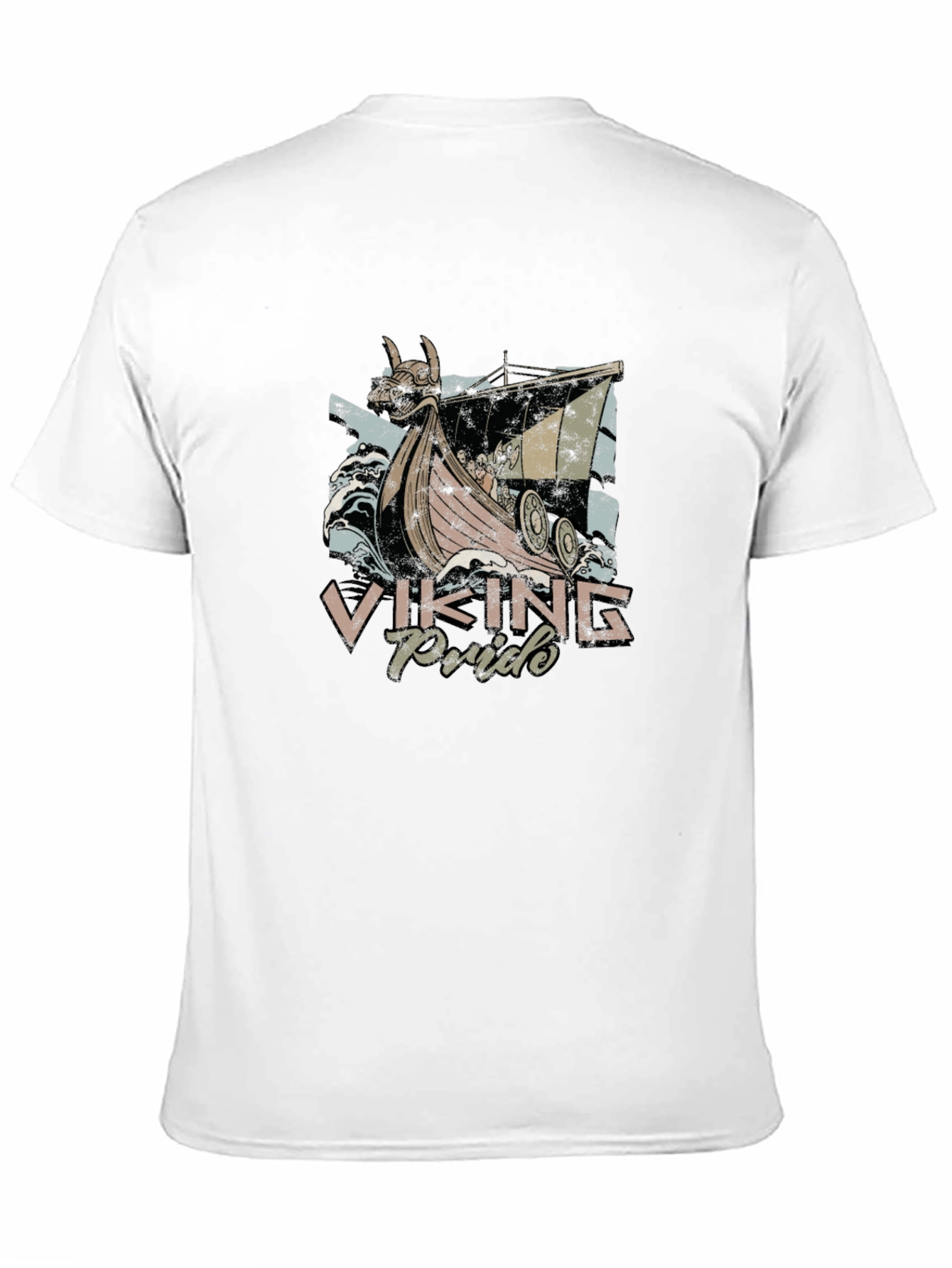 Viking Pride Graphic Tee - Black Cotton T-Shirt