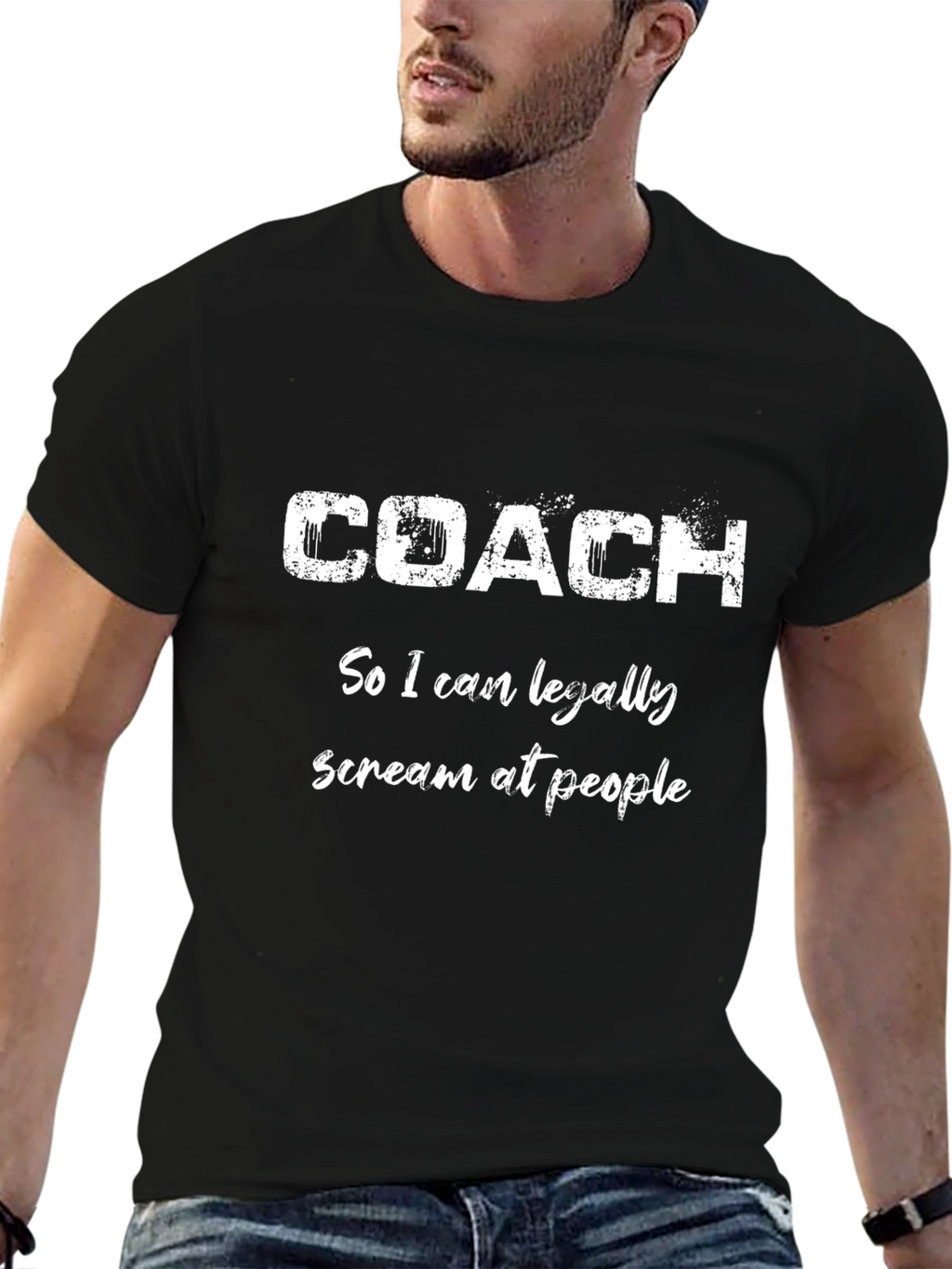 Funny Coach T-Shirt: Scream At People Tee