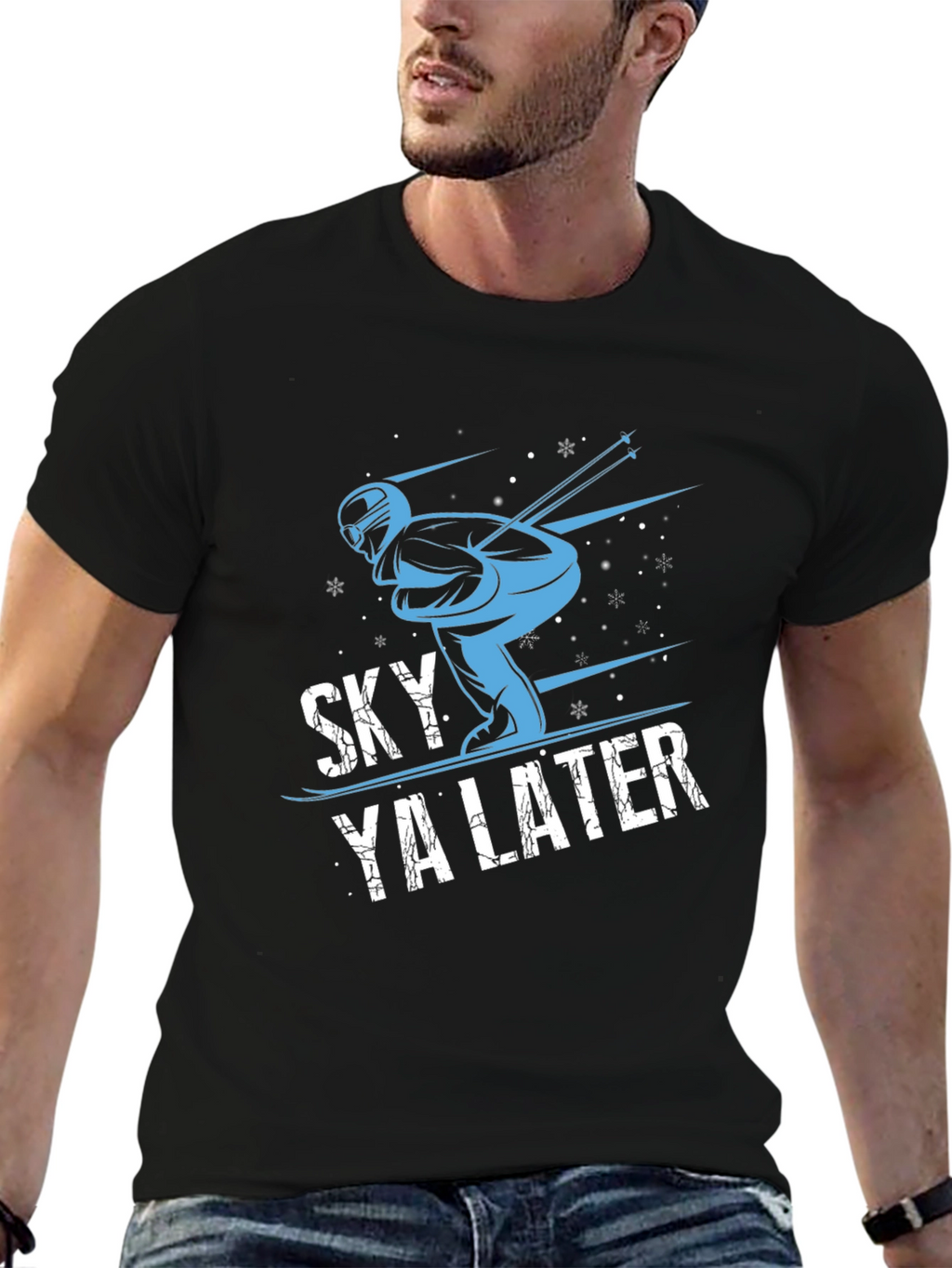 Sky Ya Later Graphic Tee - Skiing T-Shirt