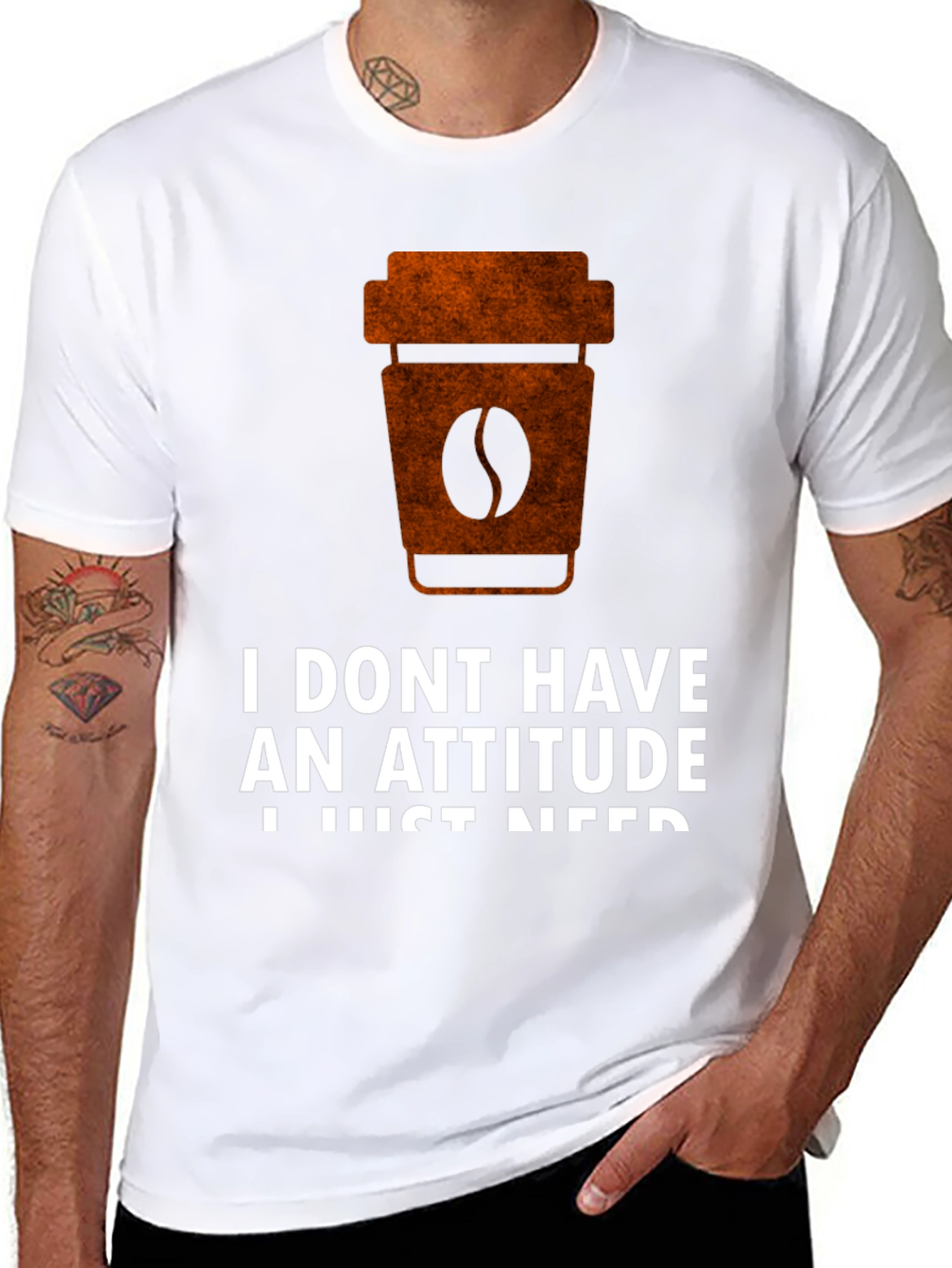 Coffee Attitude T-Shirt - Funny Slogan Graphic Tee