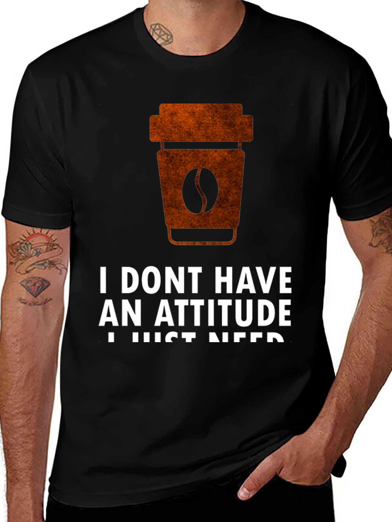Coffee Attitude T-Shirt - Funny Slogan Graphic Tee