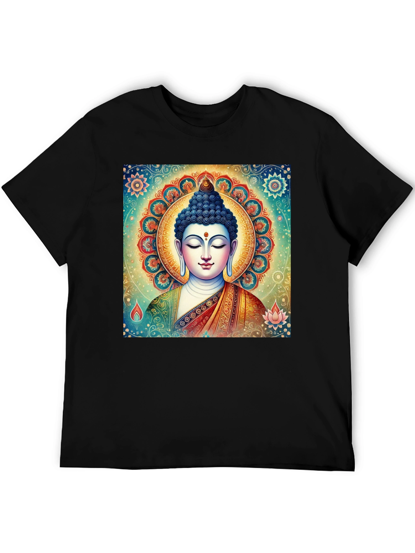 Buddha Graphic Tee - Spiritual Art Shirt