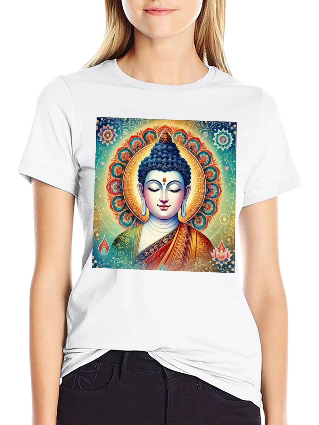Buddha Graphic Tee - Spiritual Art Shirt