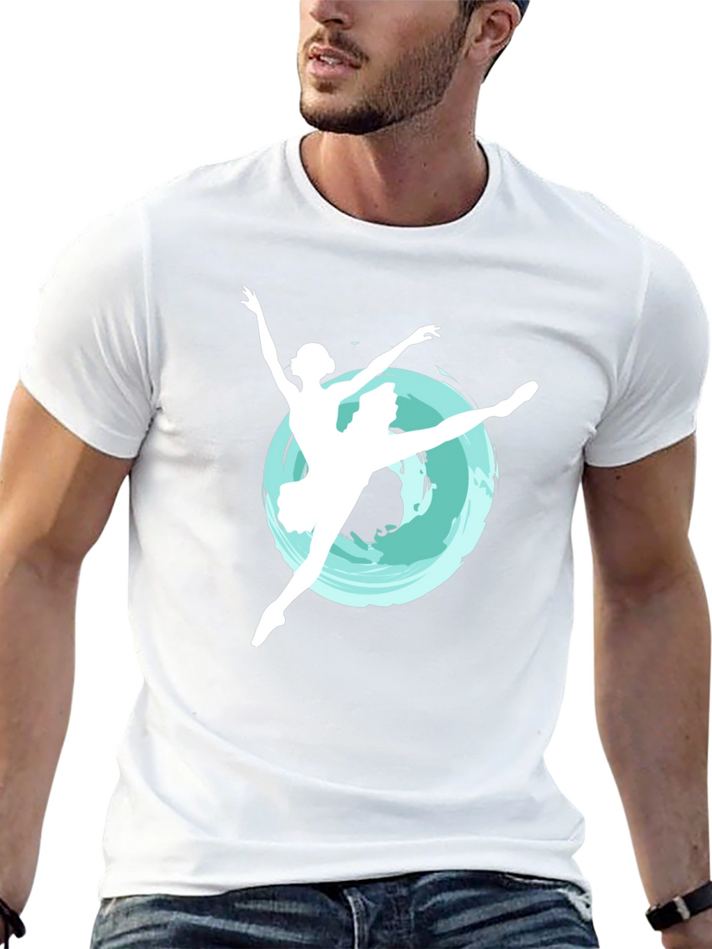 Ballerina Graphic Tee - Elegant Dance Shirt