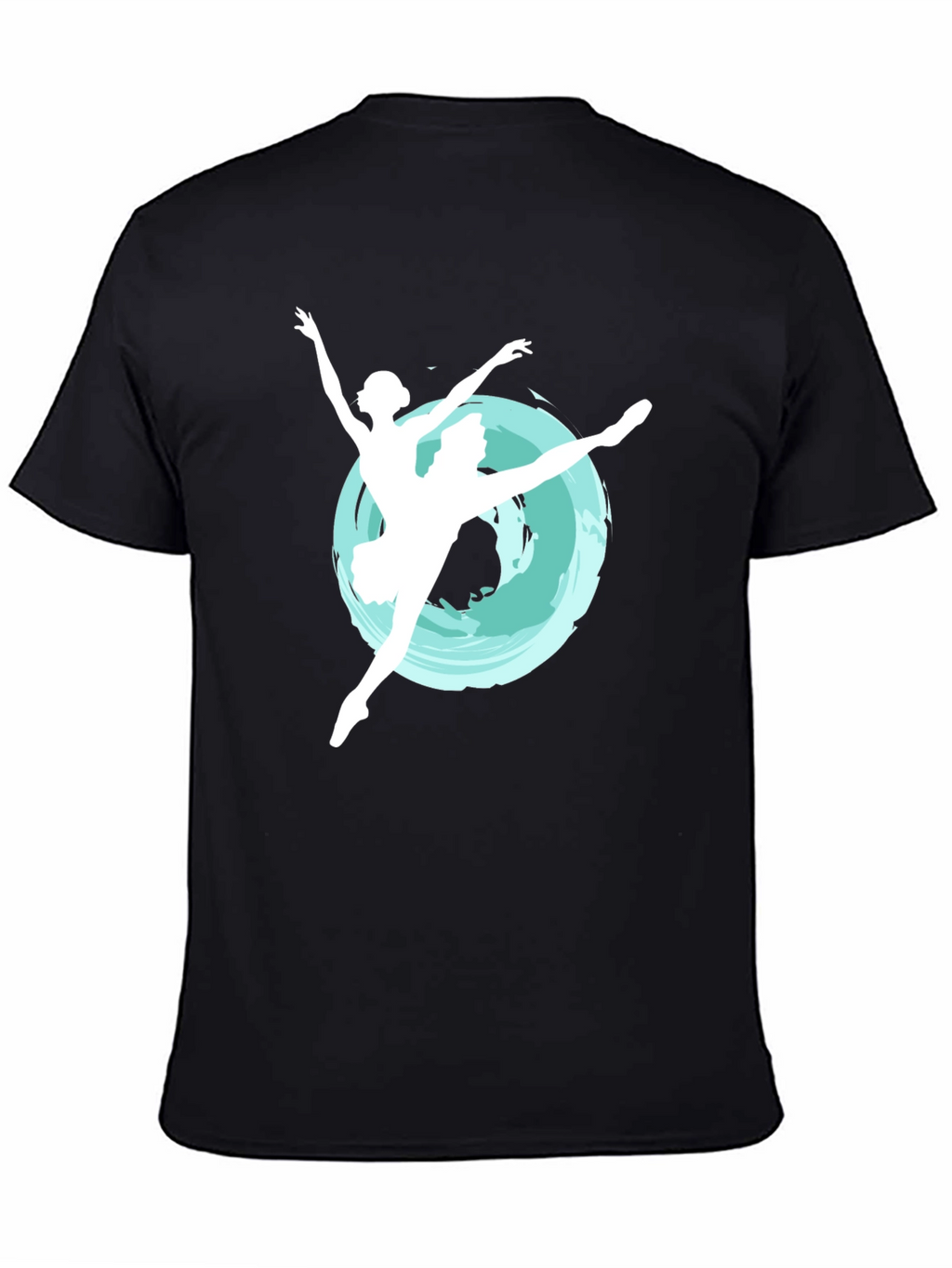 Ballerina Graphic Tee - Elegant Dance Shirt