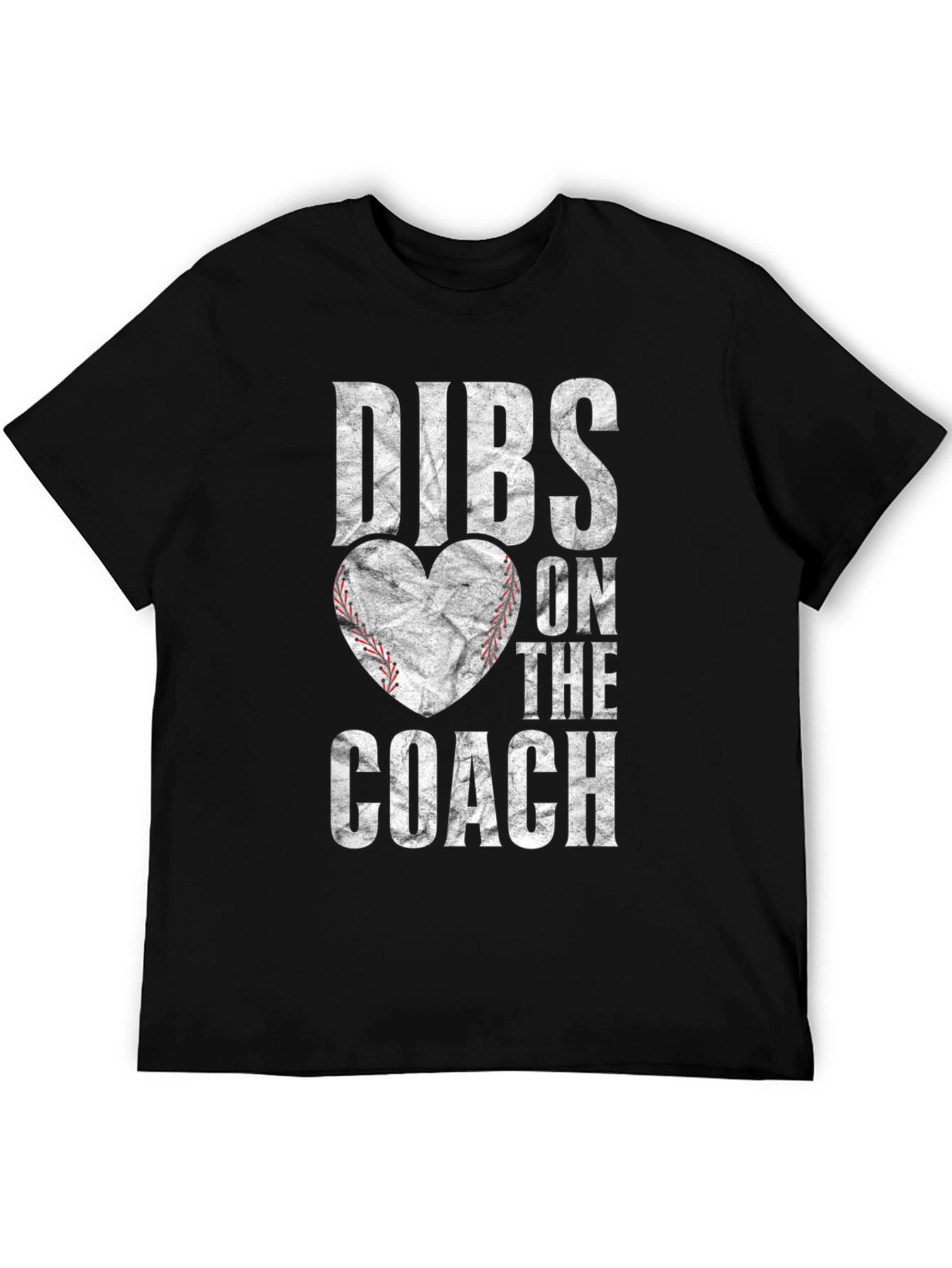 Dibs On The Coach T-Shirt - Baseball Heart Tee