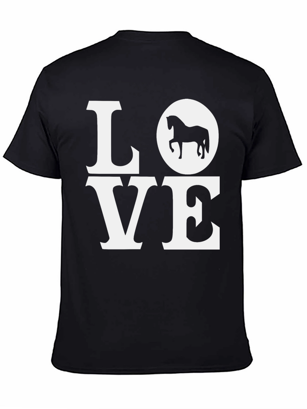 Love Horses Black Graphic Tee