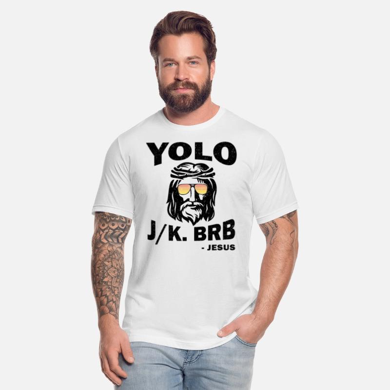 Yoloo Jk Brb Jesus Funny Christians