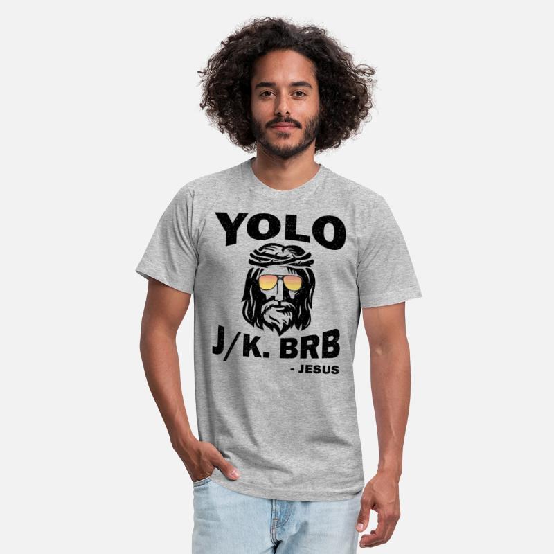 Yoloo Jk Brb Jesus Funny Christians