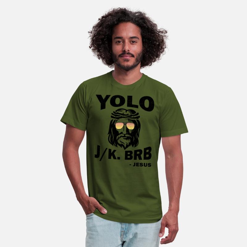 Yoloo Jk Brb Jesus Funny Christians