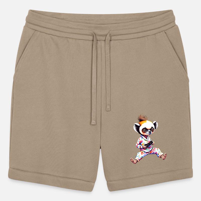 Young Sifaka Wearing Pajamas Retro Video Game