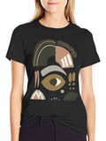 Abstract Graphic Print Tee - Casual Comfort