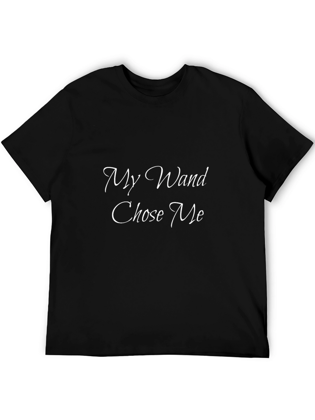 My Wand Chose Me Black Cotton Tee