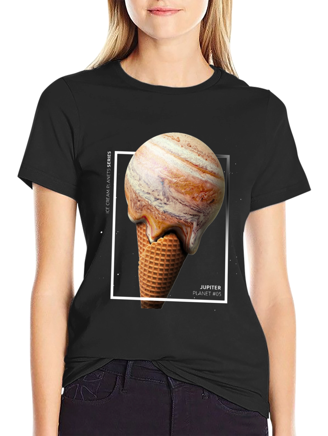 Jupiter Ice Cream Planets T-Shirt - Unique Graphic Tee