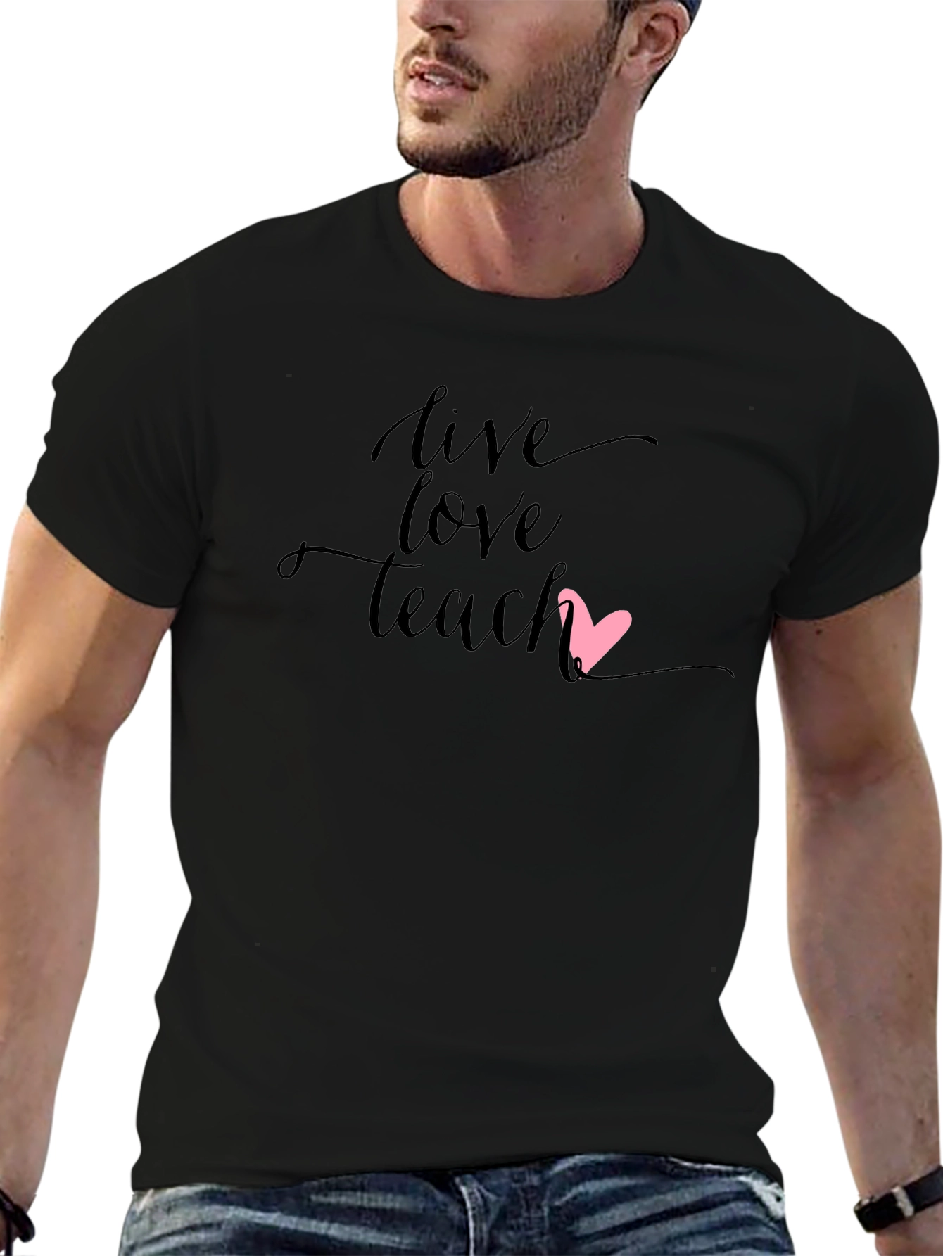 Live Love Teach Graphic Tee - Teacher Appreciation Shirt