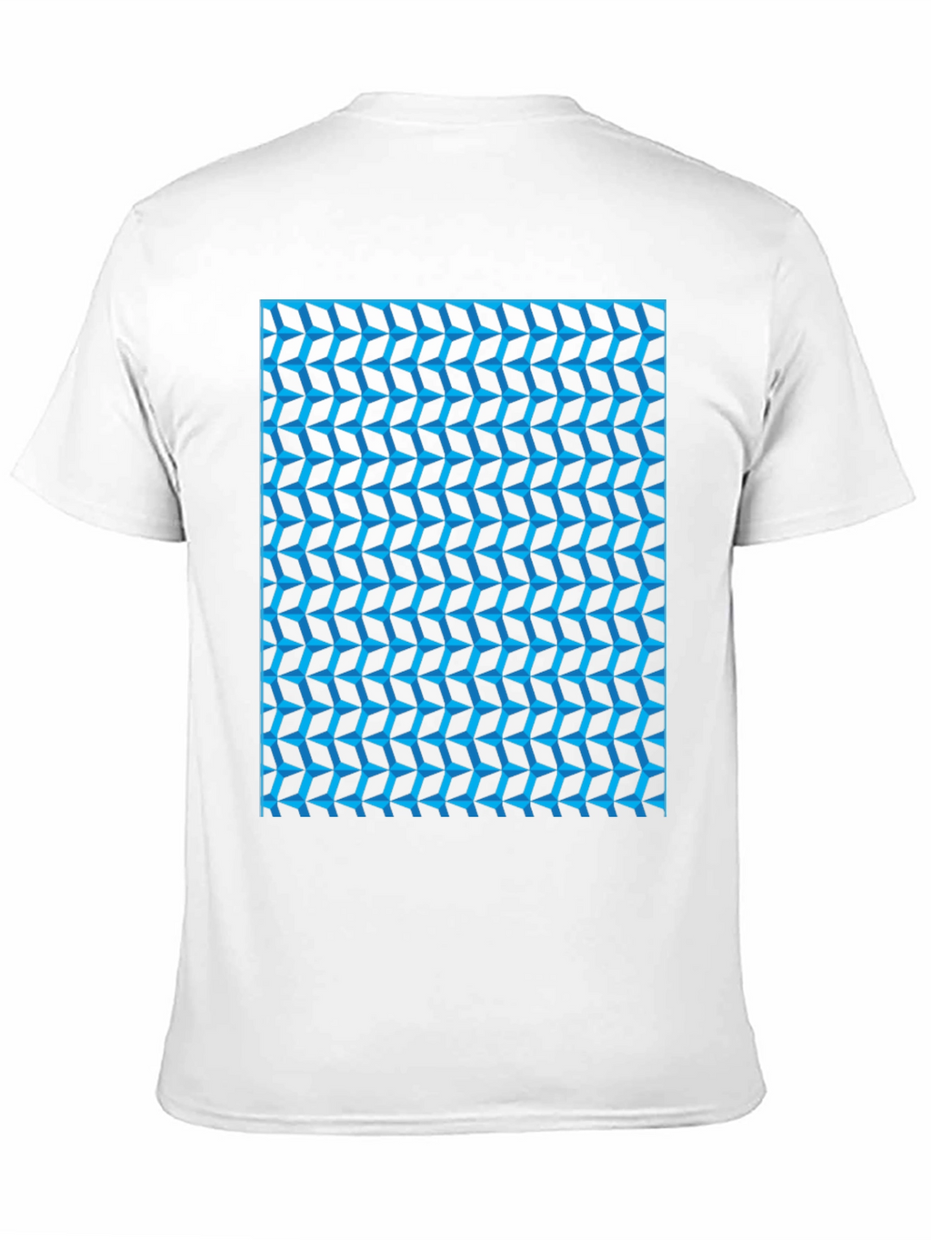 Abstract Geometric Print Black T-Shirt
