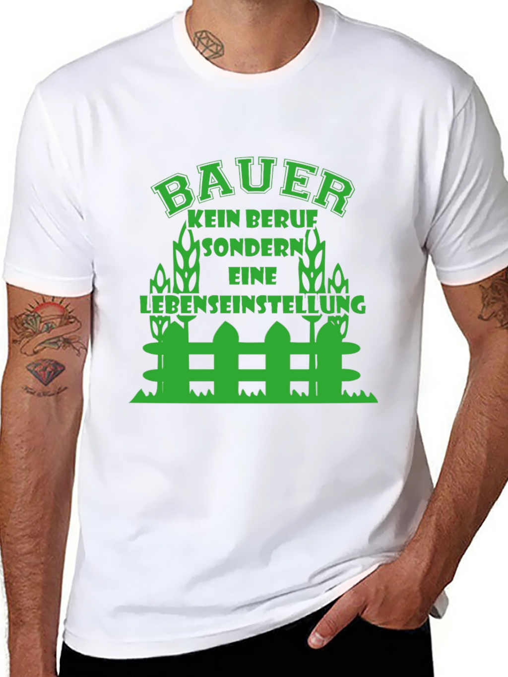 Farmer Lifestyle T-Shirt - Green Design