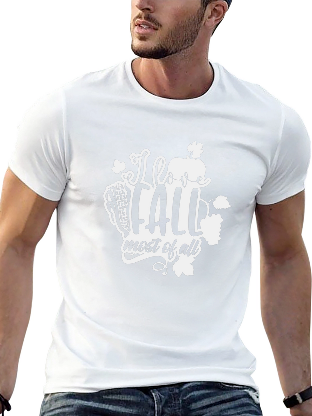 I Love Fall T-Shirt - Autumn Graphic Tee