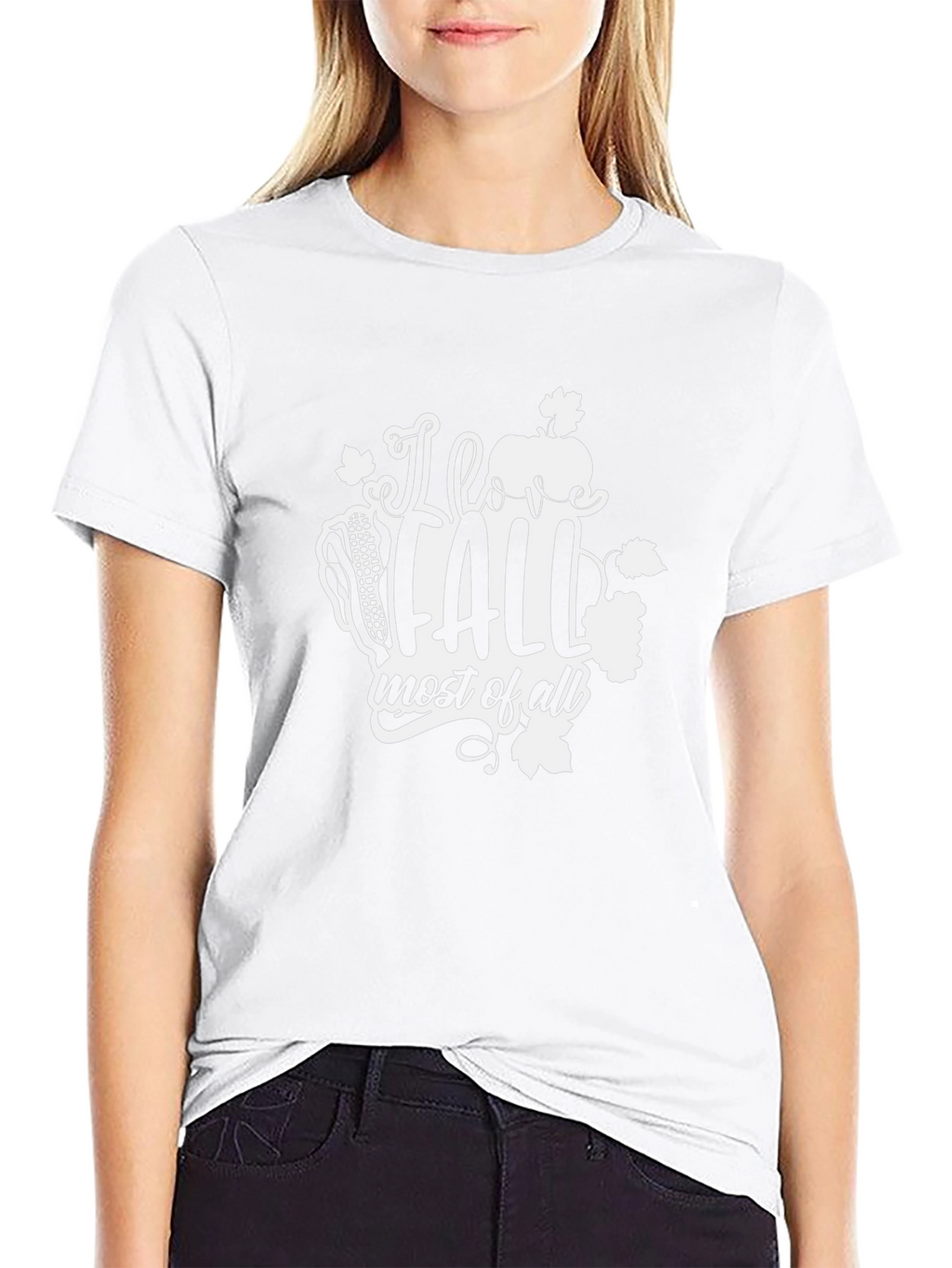 I Love Fall T-Shirt - Autumn Graphic Tee