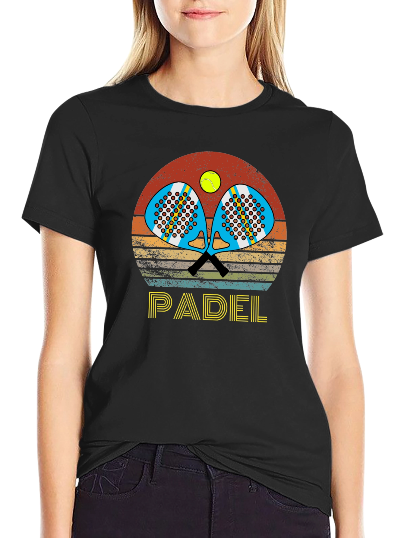 Retro Padel T-Shirt: Vintage Sportswear