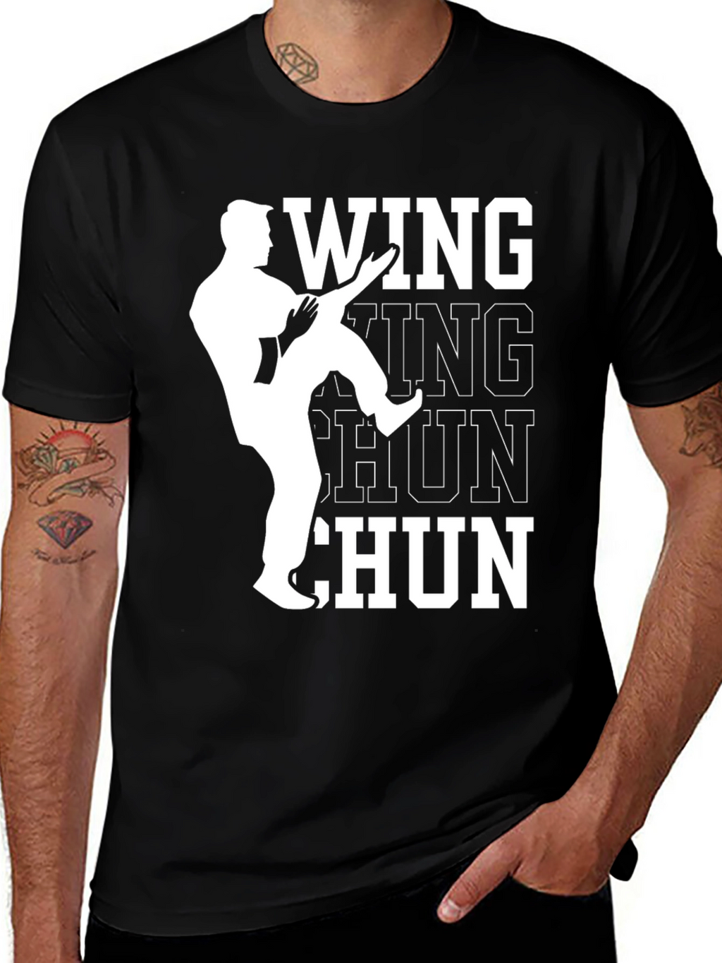 Wing Chun Martial Arts Black T-Shirt