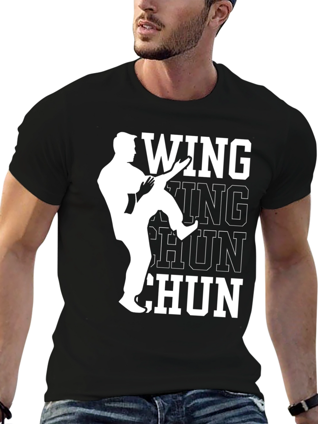 Wing Chun Martial Arts Black T-Shirt