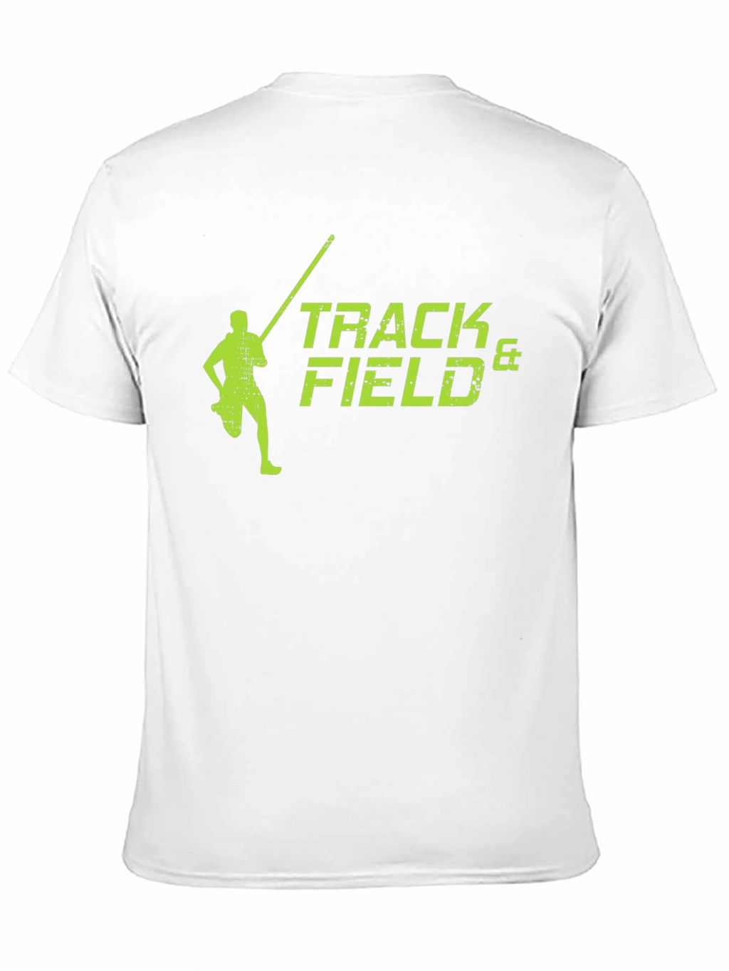 Track & Field Black T-Shirt Pole Vault Design