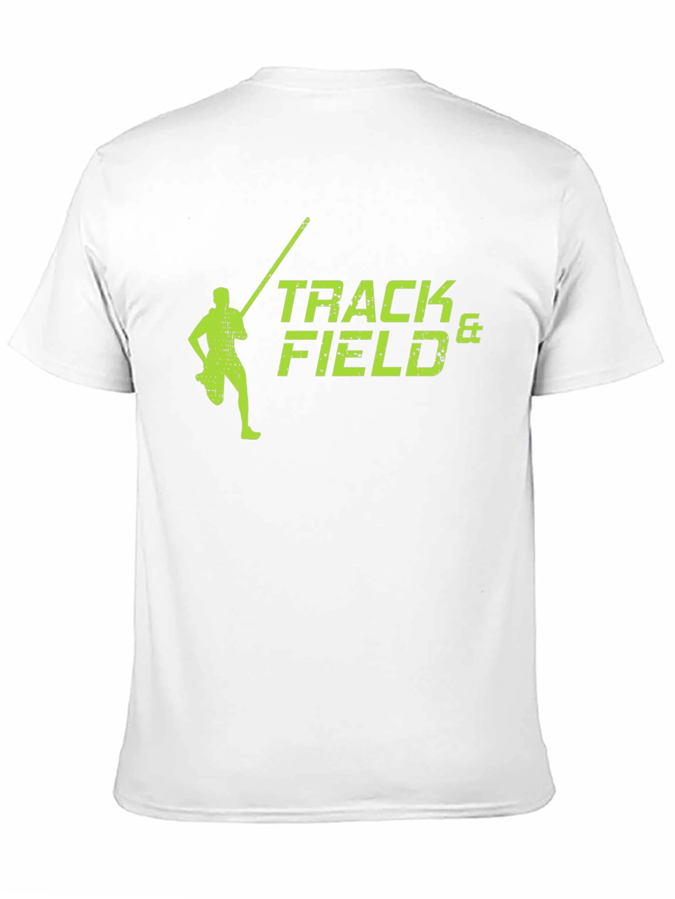 Track & Field Black T-Shirt Pole Vault Design