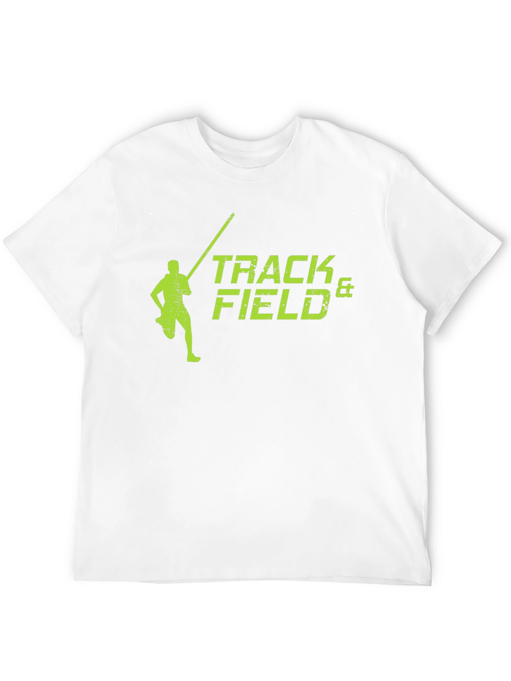 Track & Field Black T-Shirt Pole Vault Design
