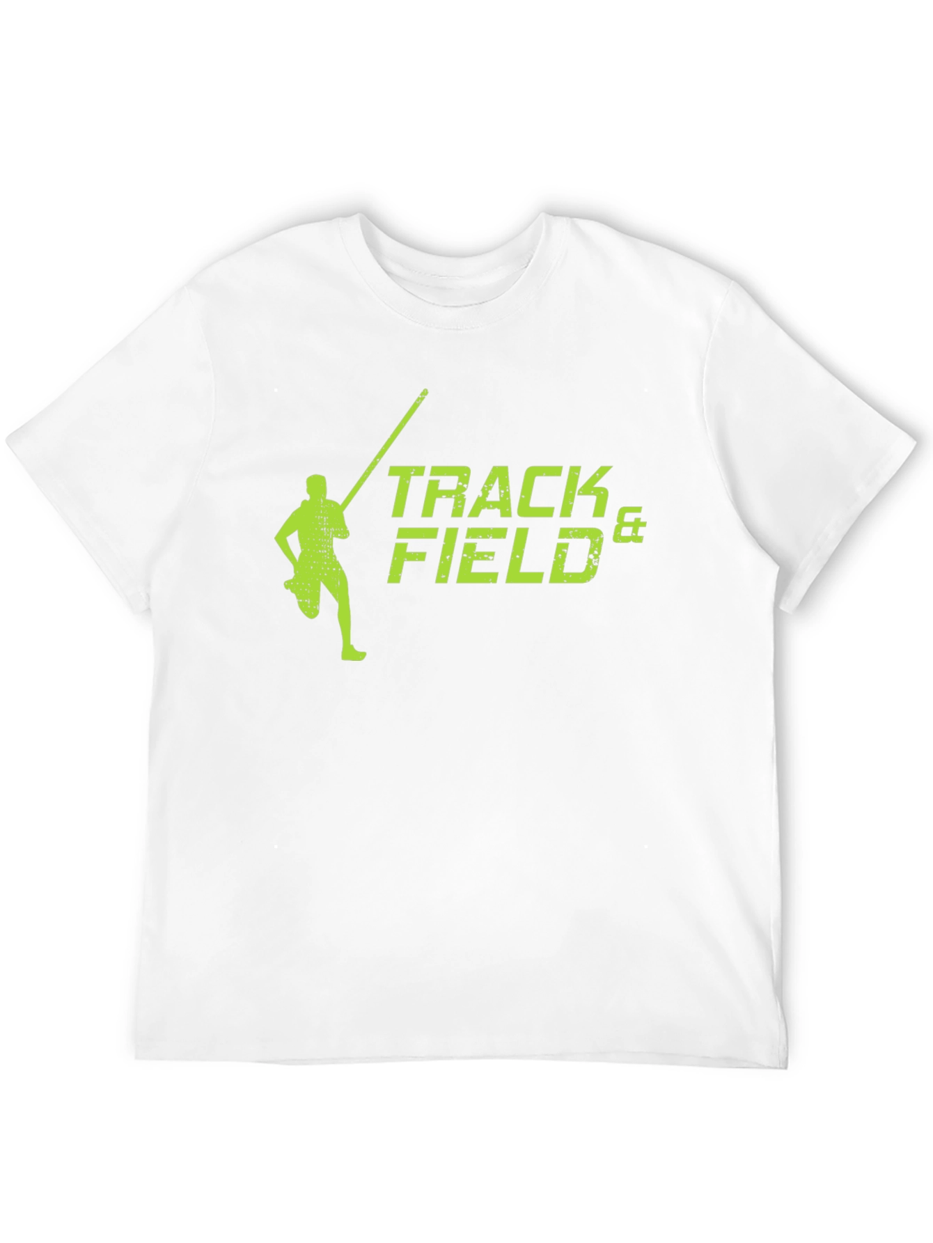 Track & Field Black T-Shirt Pole Vault Design