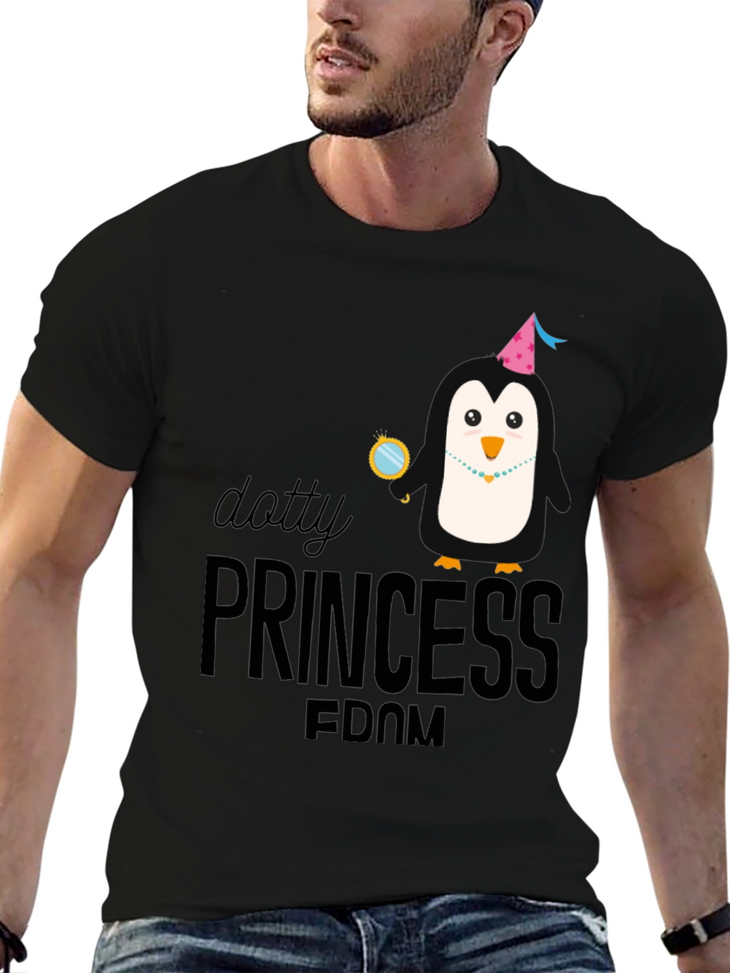 Dotty Princess-dom Black T-Shirt