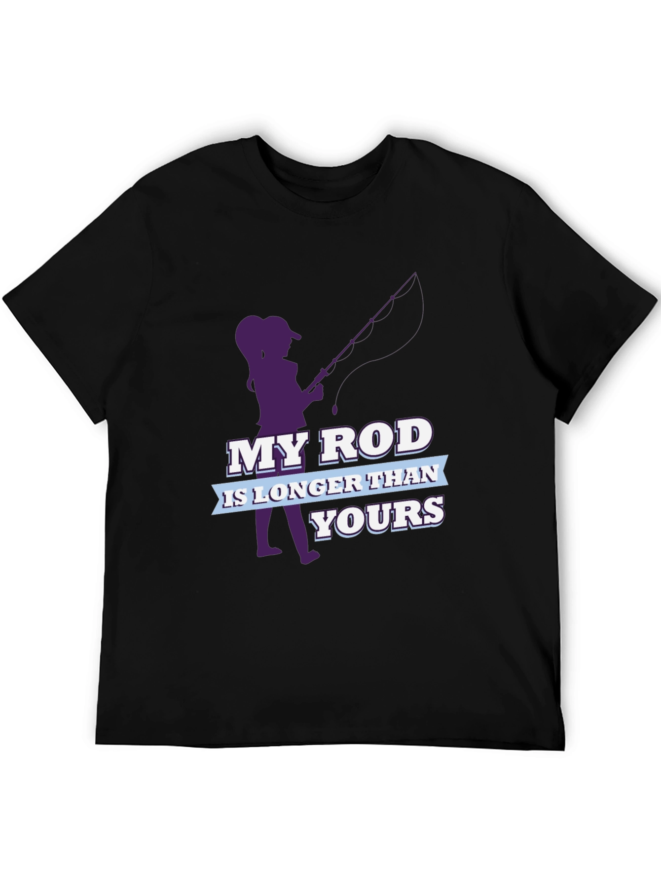 Funny Fishing T-Shirt - My Rod is Longer Than Yours