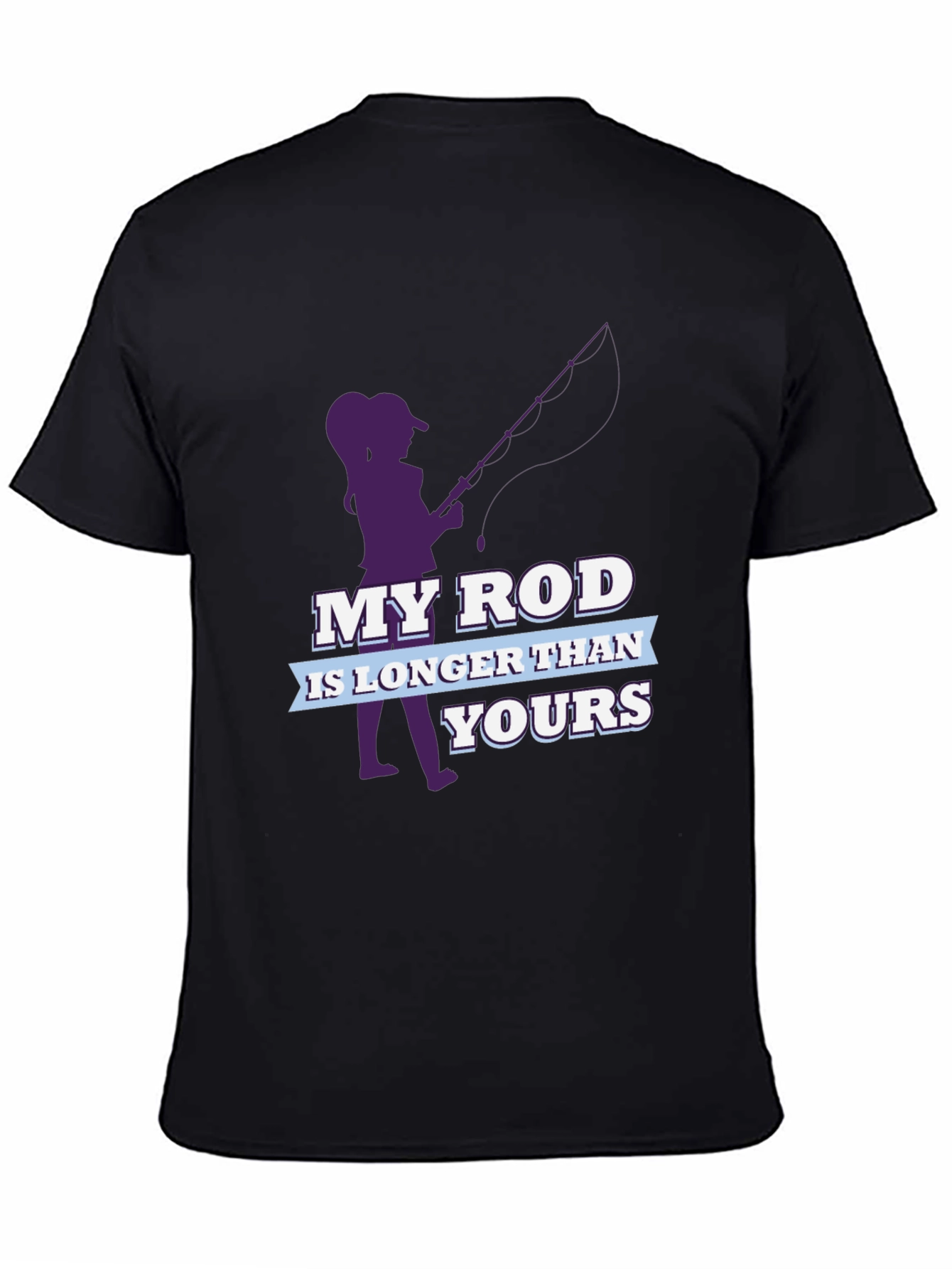 Funny Fishing T-Shirt - My Rod is Longer Than Yours