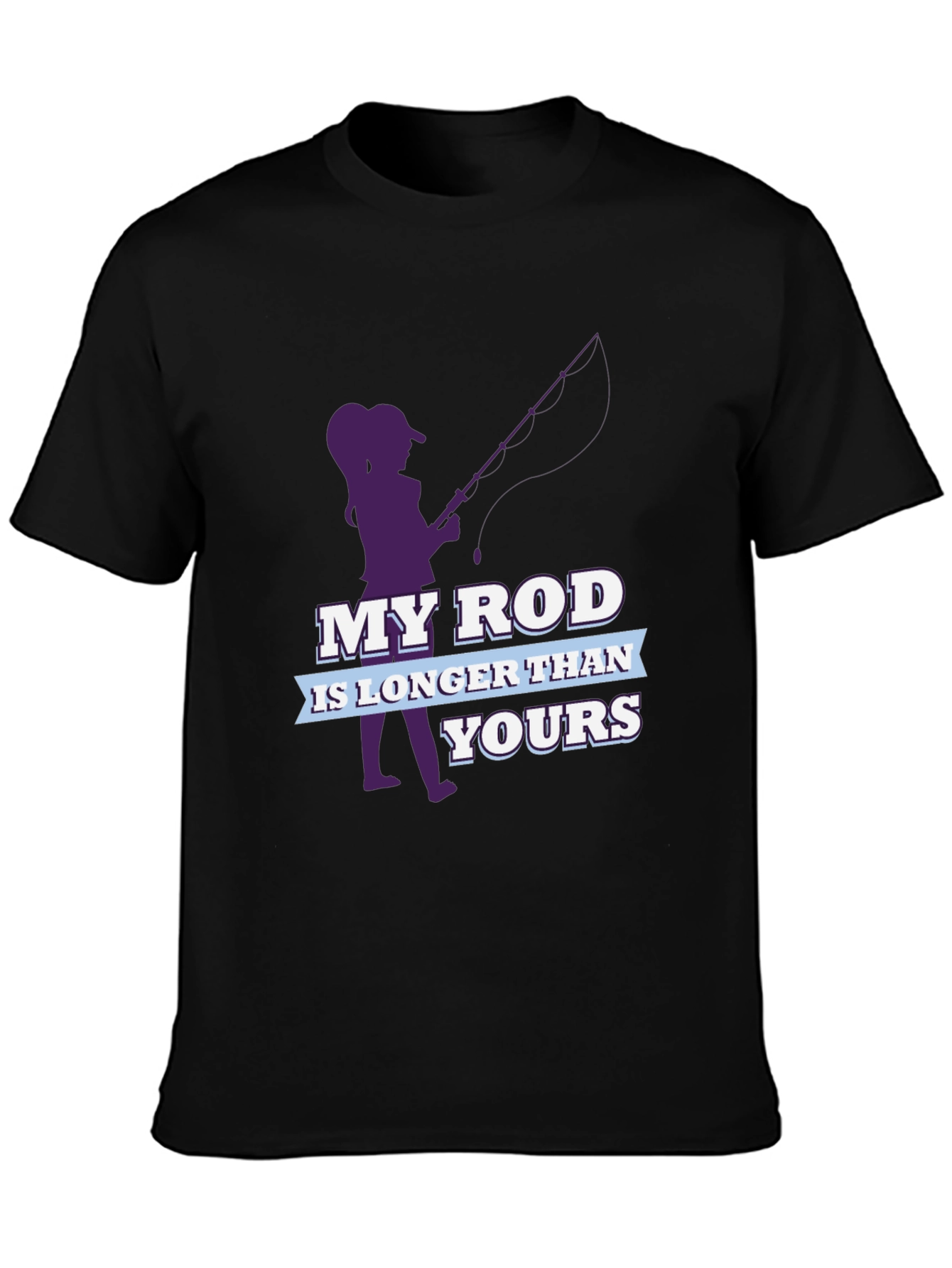 Funny Fishing T-Shirt - My Rod is Longer Than Yours