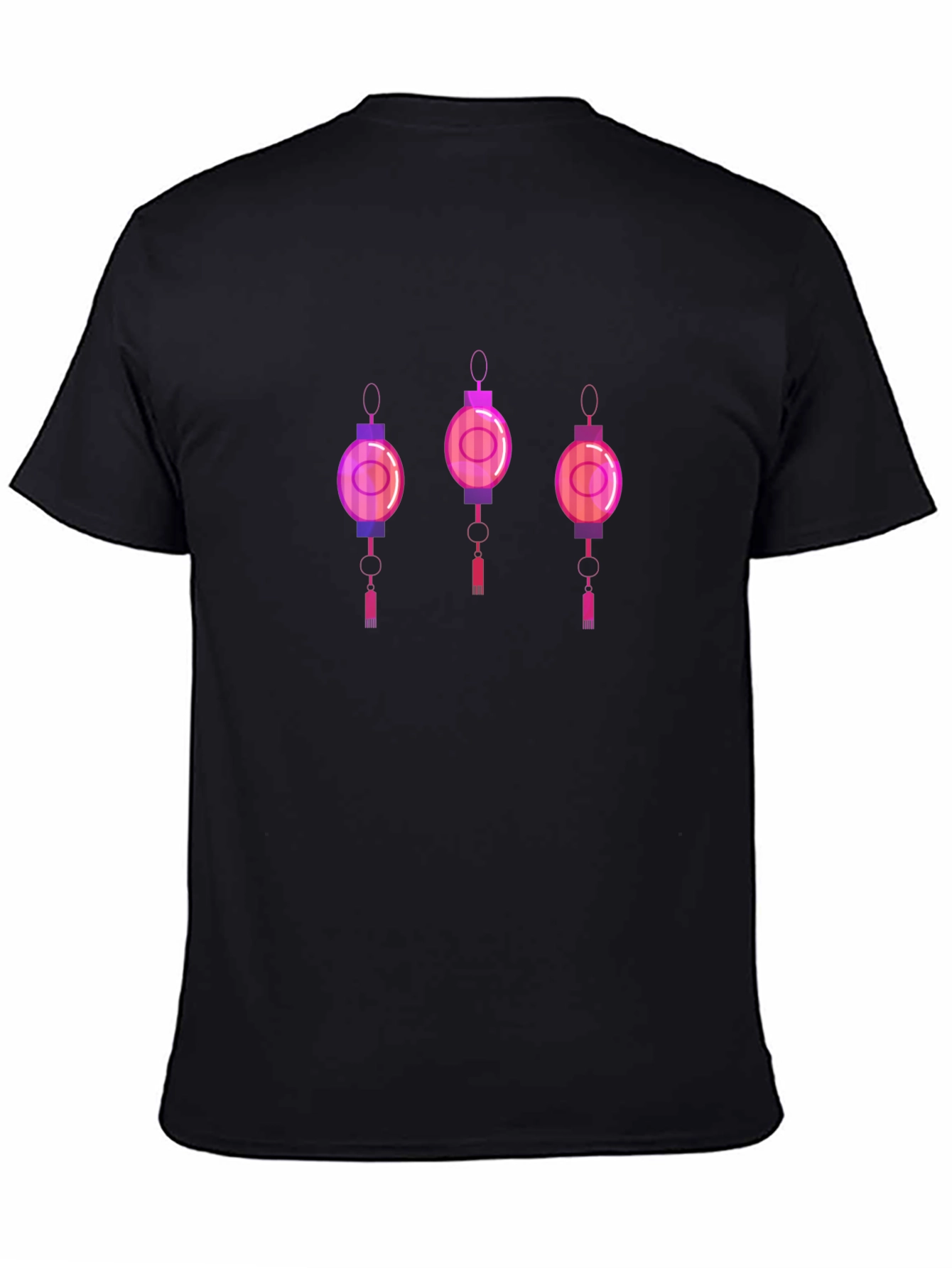 Lantern Graphic Tee - Mens Black T-Shirt