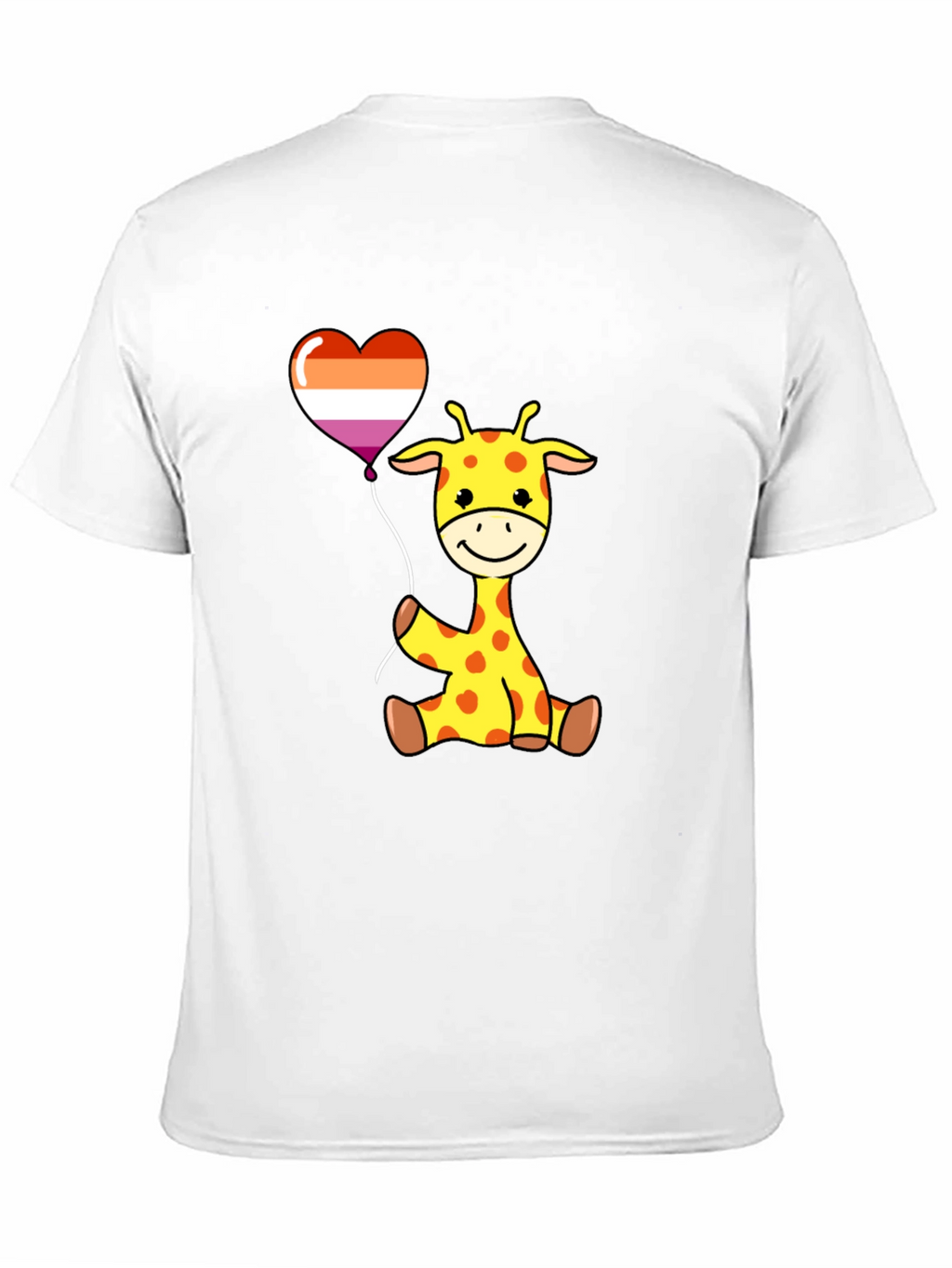 Giraffe Lesbian Pride Heart Balloon T-Shirt