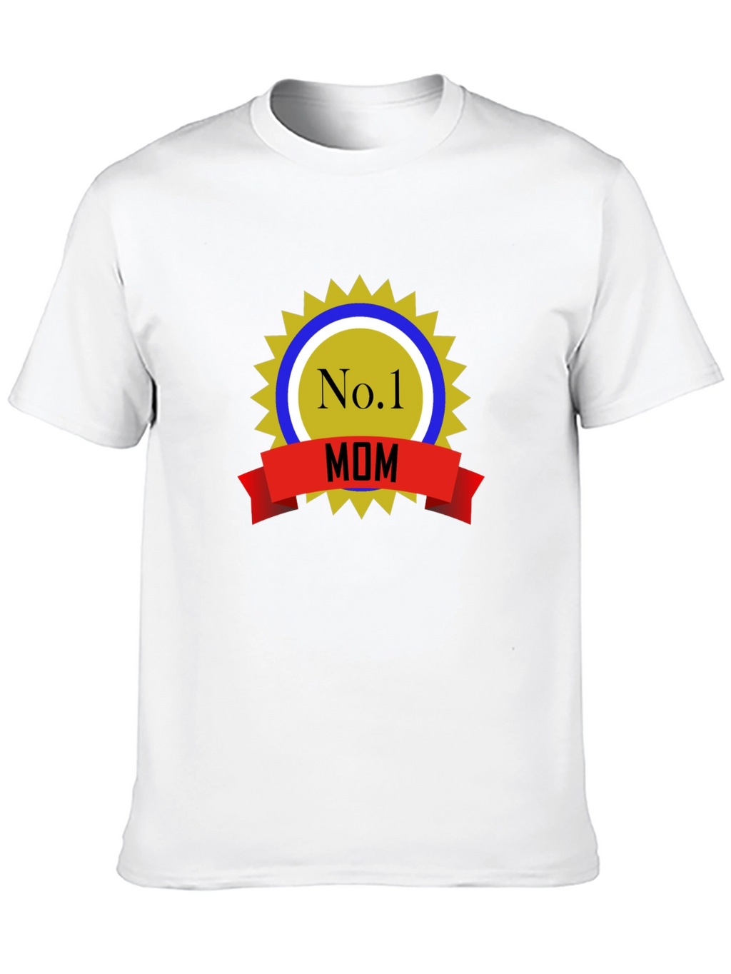No.1 Mom T-Shirt - Black Cotton Blend