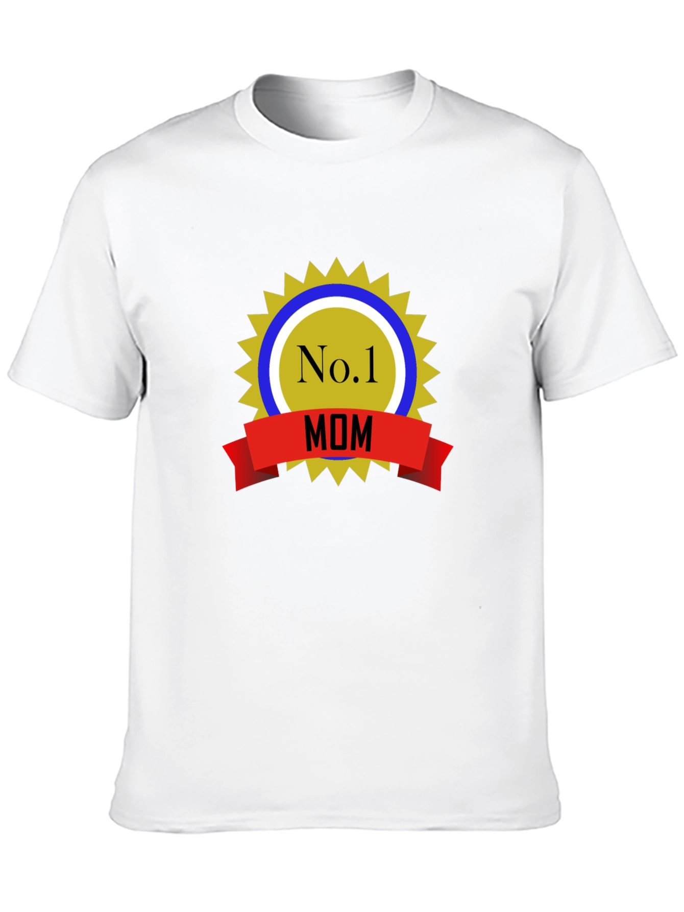 No.1 Mom T-Shirt - Black Cotton Blend