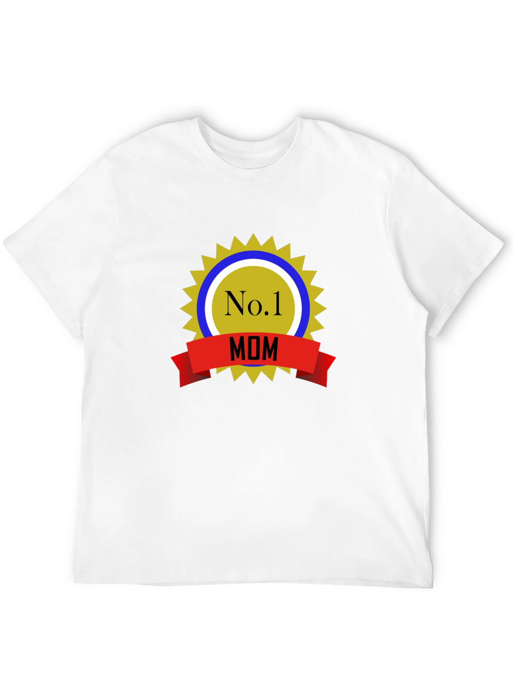 No.1 Mom T-Shirt - Black Cotton Blend