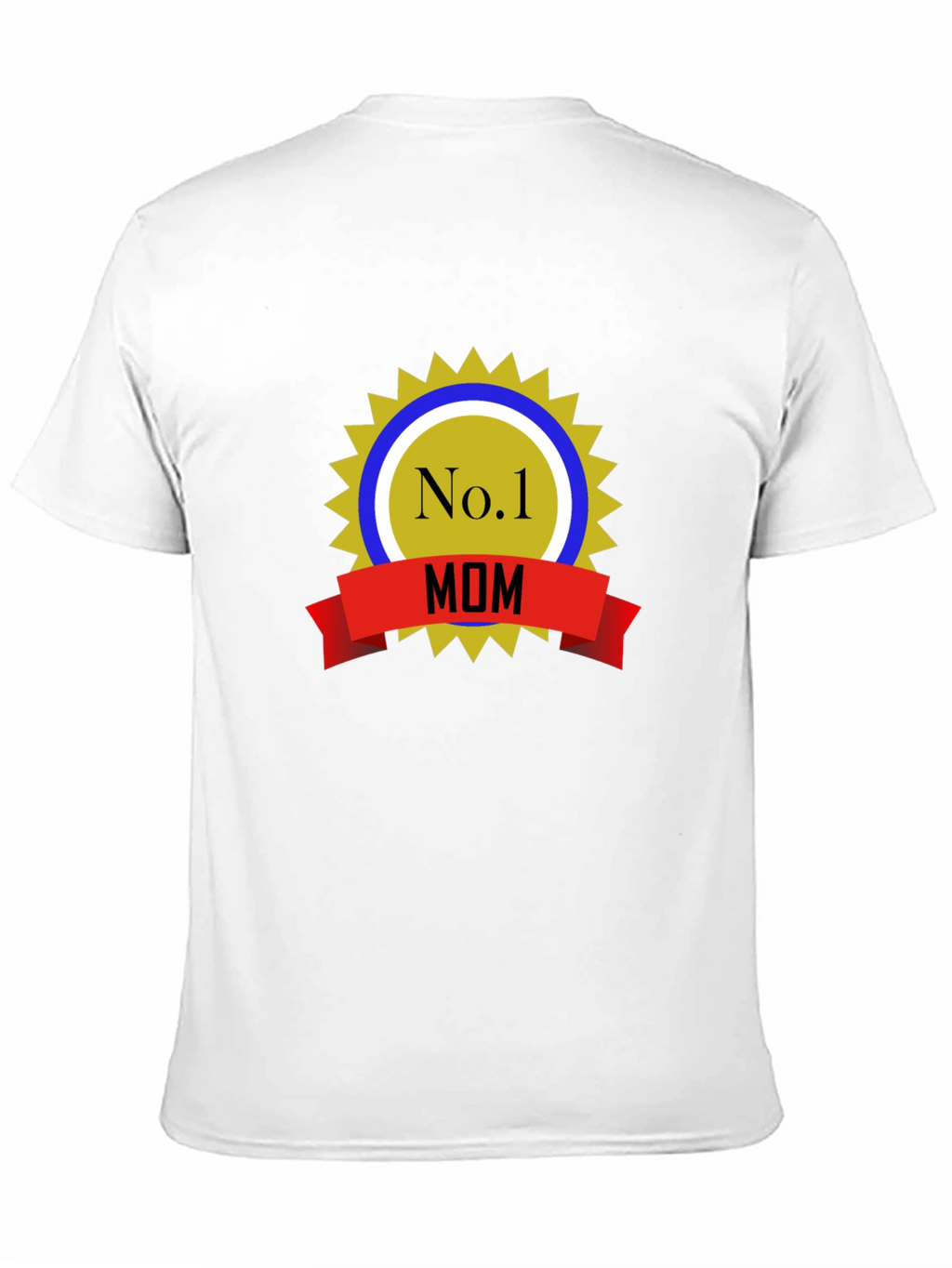 No.1 Mom T-Shirt - Black Cotton Blend
