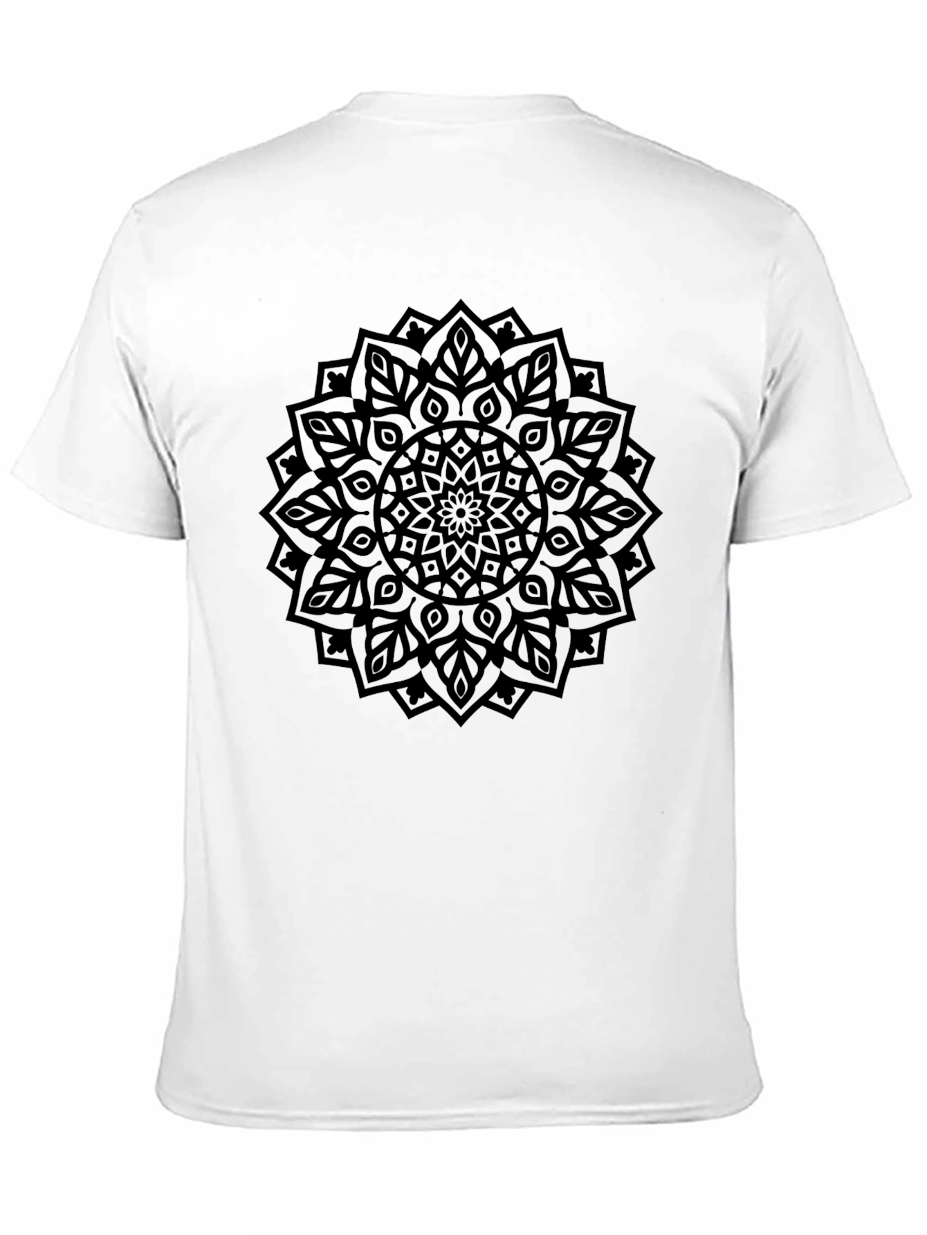 Black Mandala Graphic Print T-Shirt