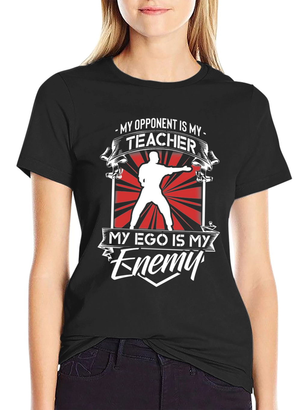 Martial Arts T-Shirt: Opponent Teacher Ego Enemy