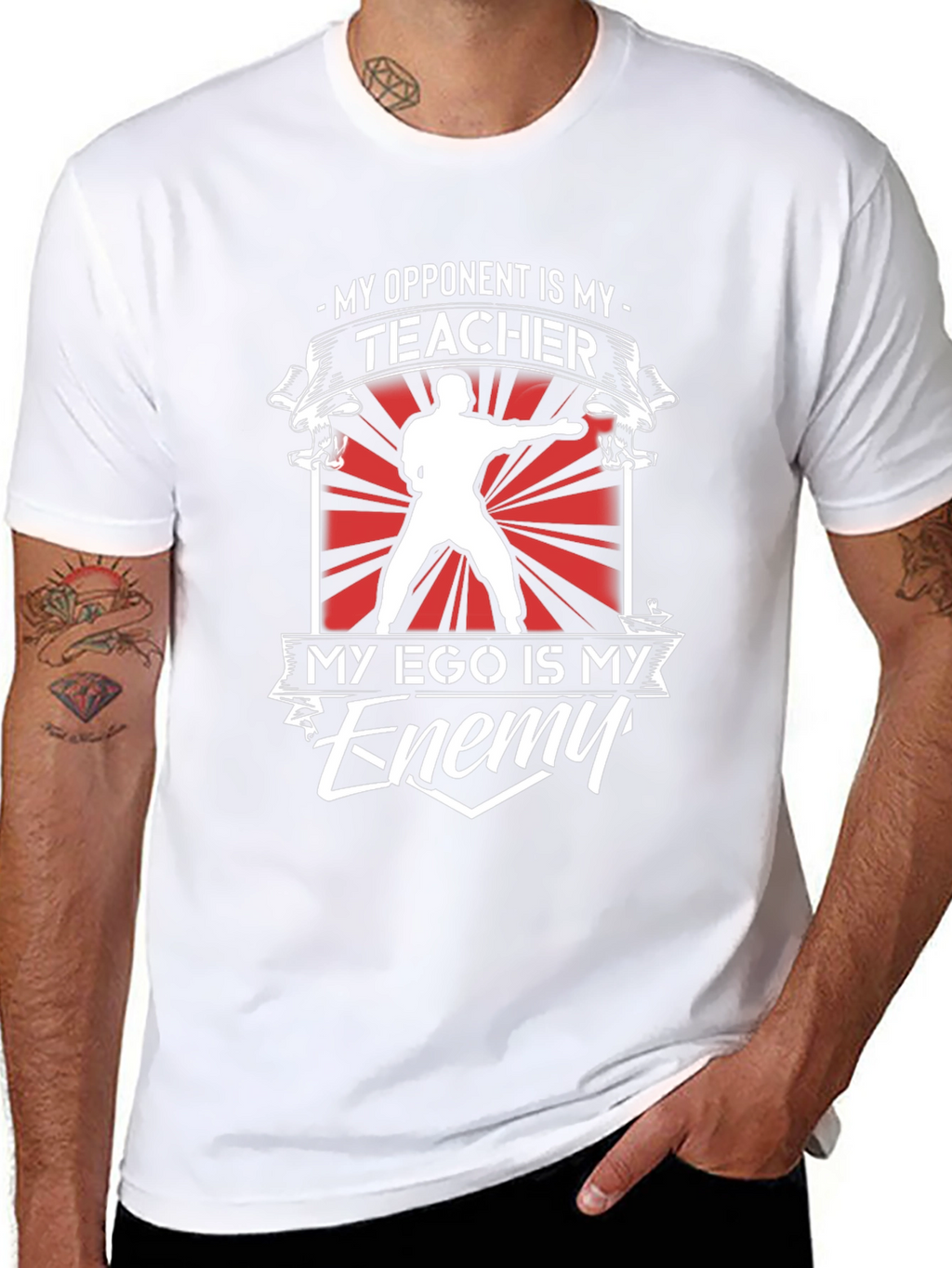 Martial Arts T-Shirt: Opponent Teacher Ego Enemy