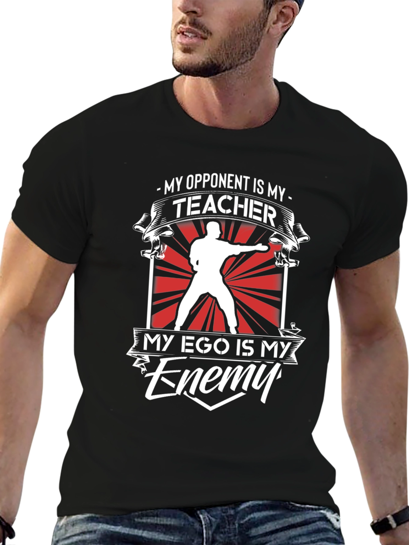 Martial Arts T-Shirt: Opponent Teacher Ego Enemy