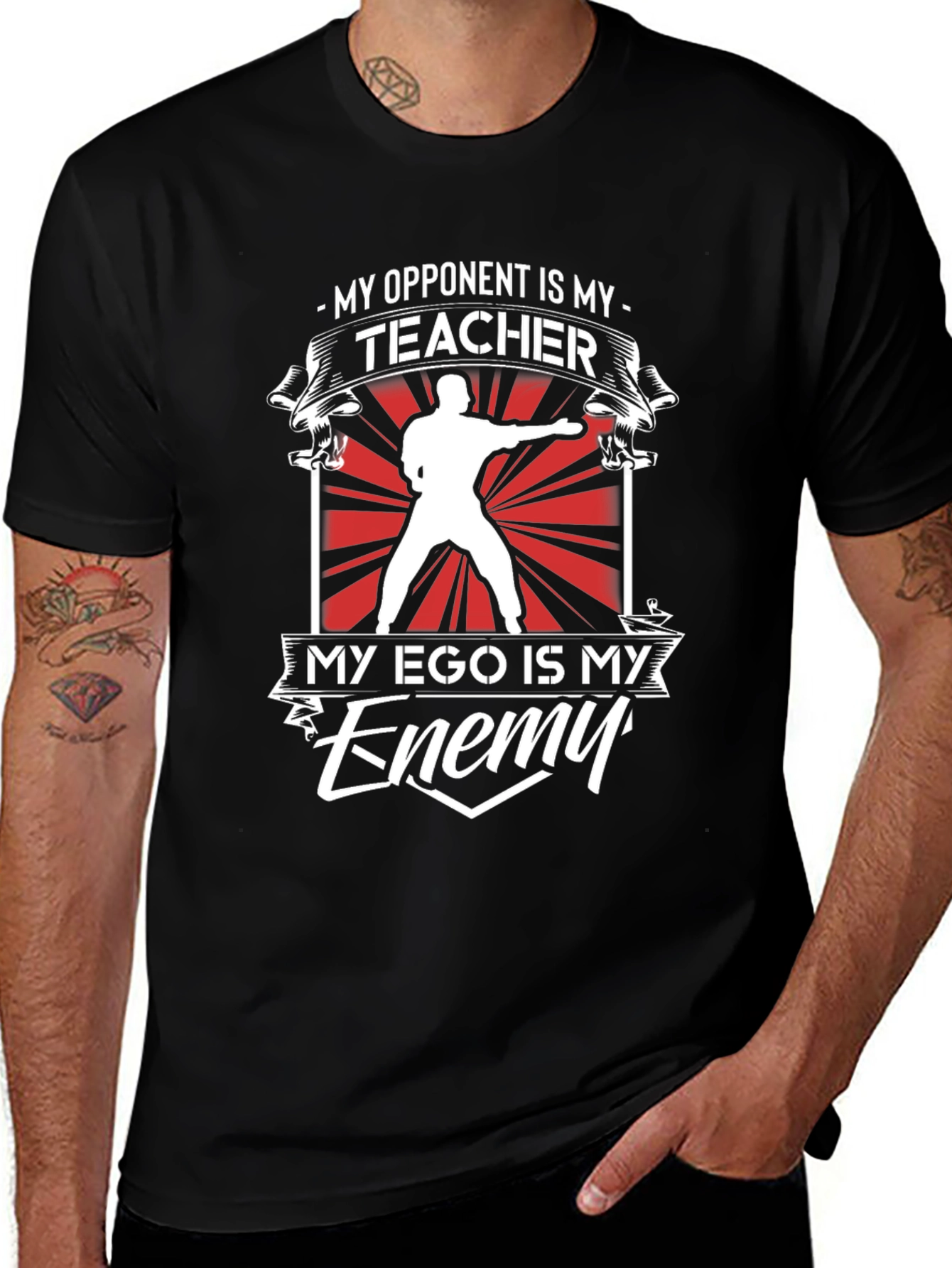 Martial Arts T-Shirt: Opponent Teacher Ego Enemy