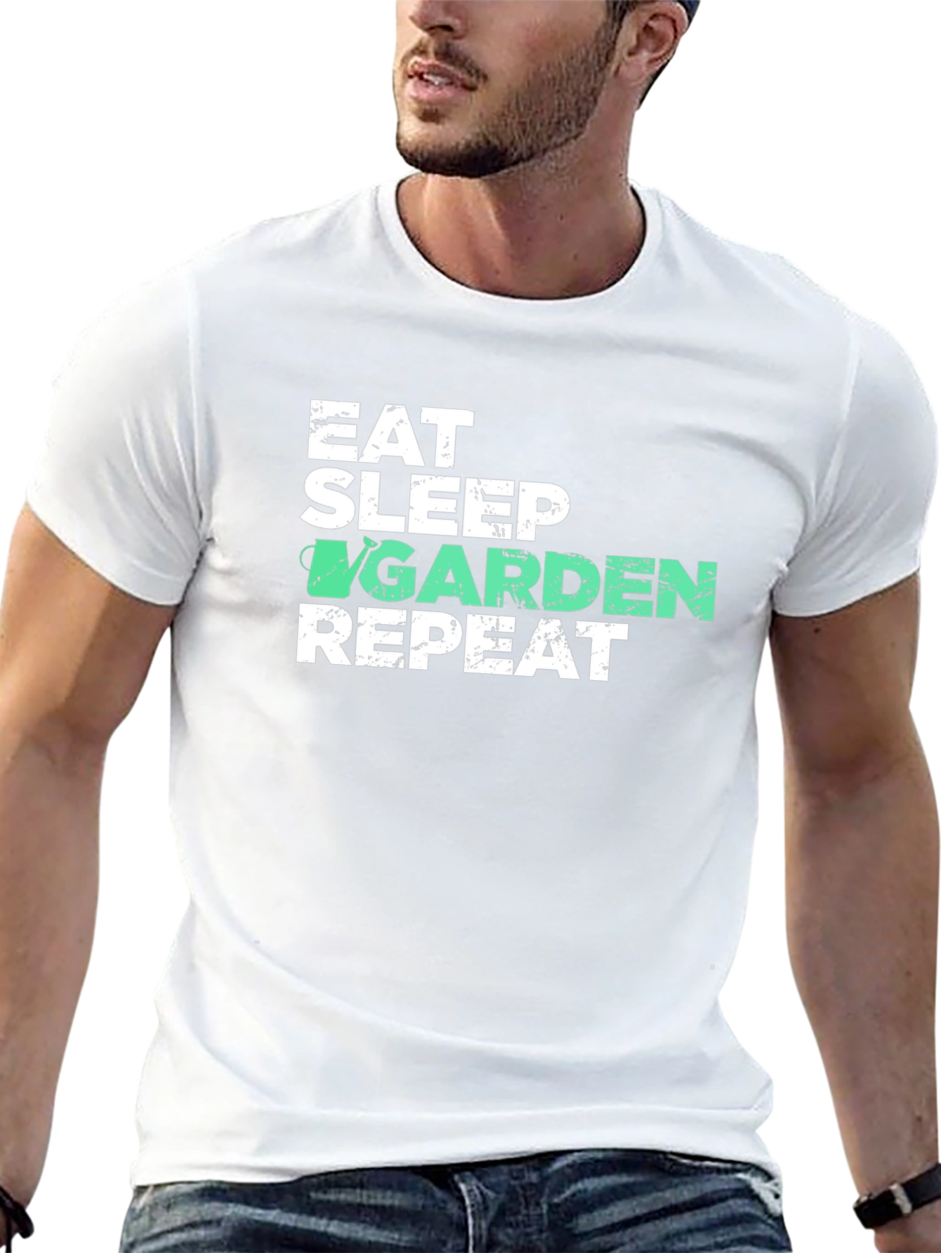 Eat Sleep Garden Repeat Graphic T-Shirt
