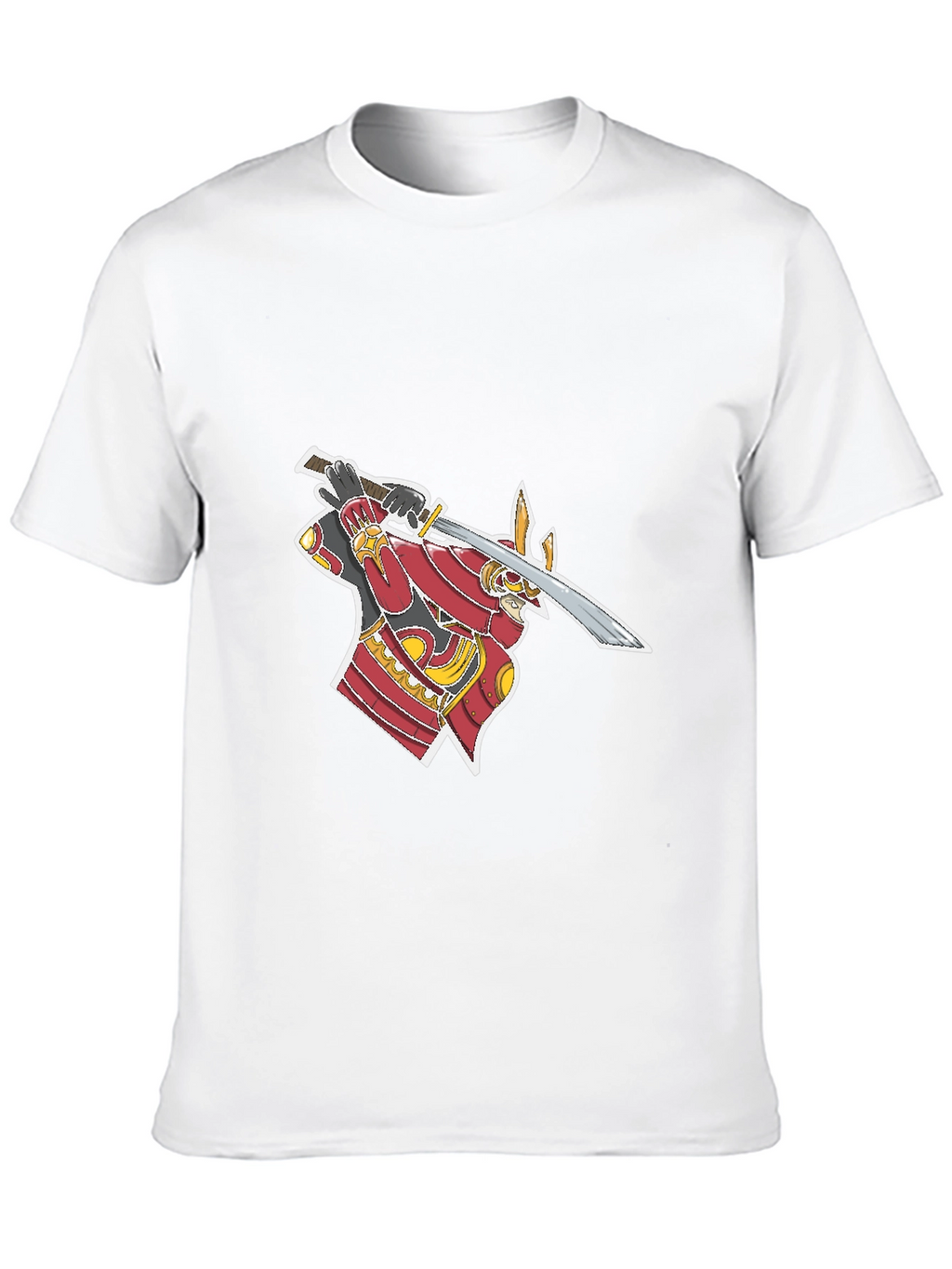Samurai Graphic T-Shirt - Black Cotton Tee