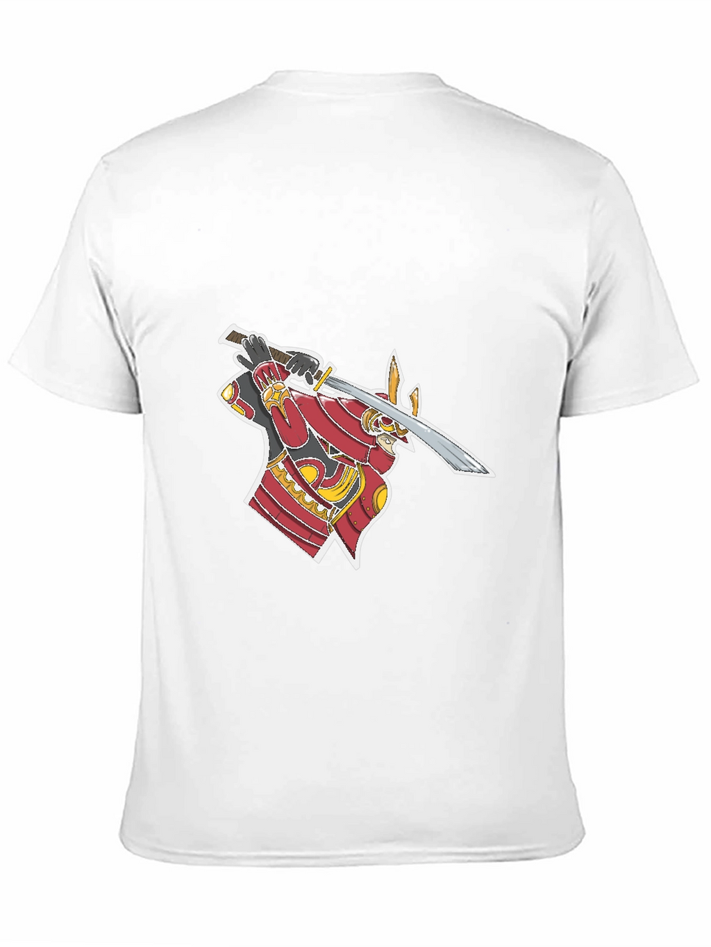 Samurai Graphic T-Shirt - Black Cotton Tee