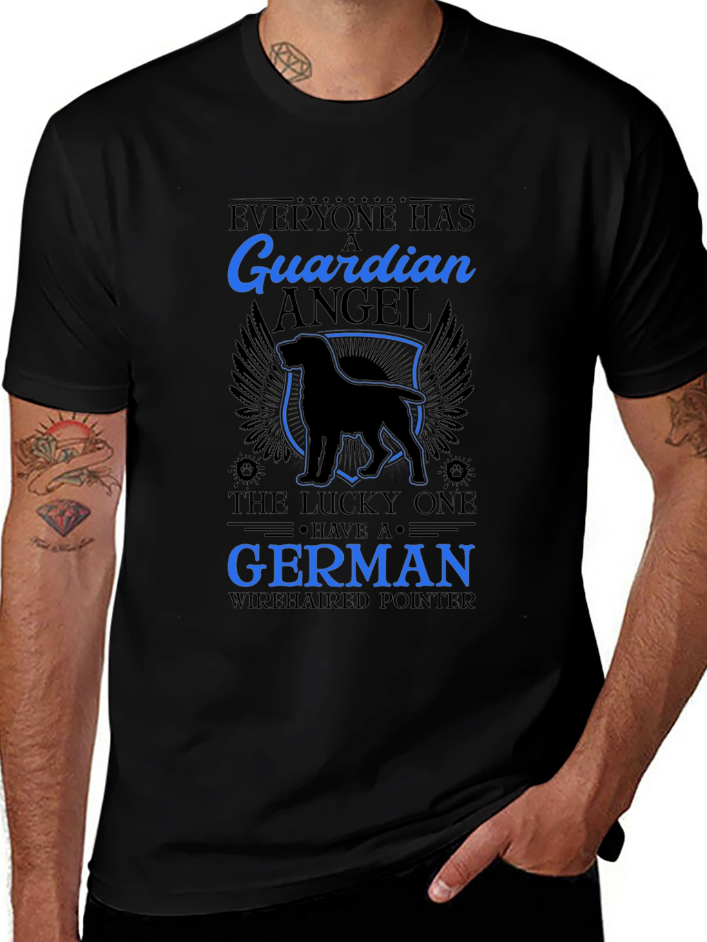 German Wirehaired Pointer Angel T-Shirt – Dog Lover Tee